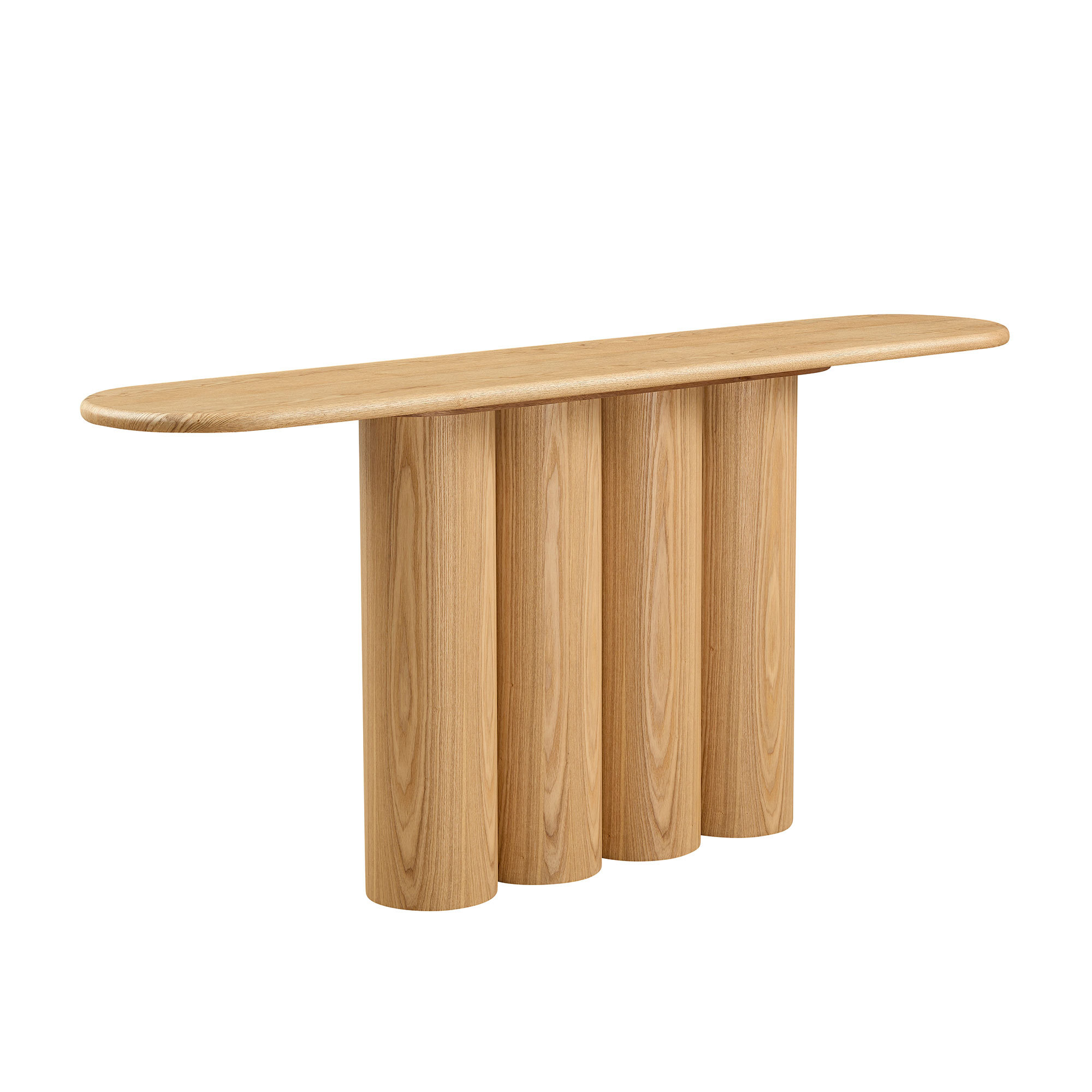 66.93'' Modern Console Table for Entryway with Unique cylinders Legs Design for Living Room Hallway Foyer Entrance Study