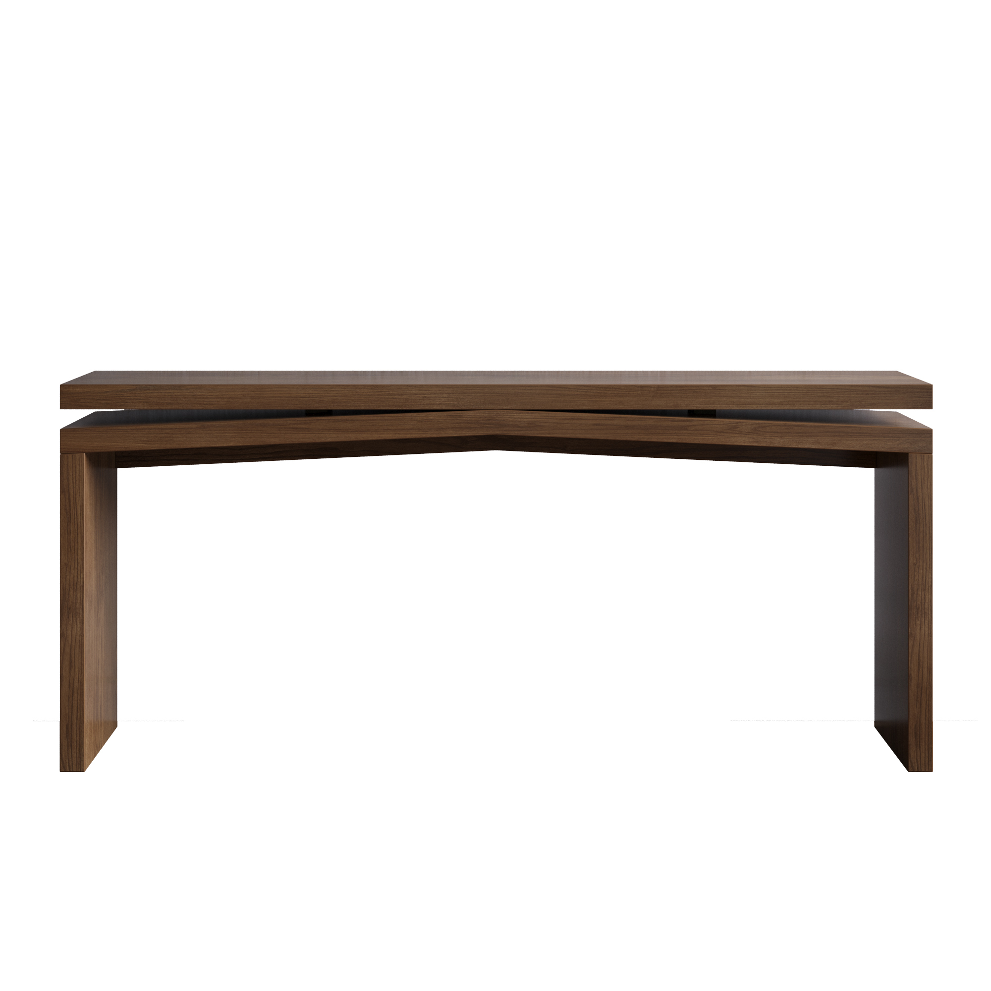 65-Inch Rustic Solid Wood Veneer Console Table, Long Farmhouse Entryway Sofa Table for Living Room, Hallway, Behind Couch, Apartment