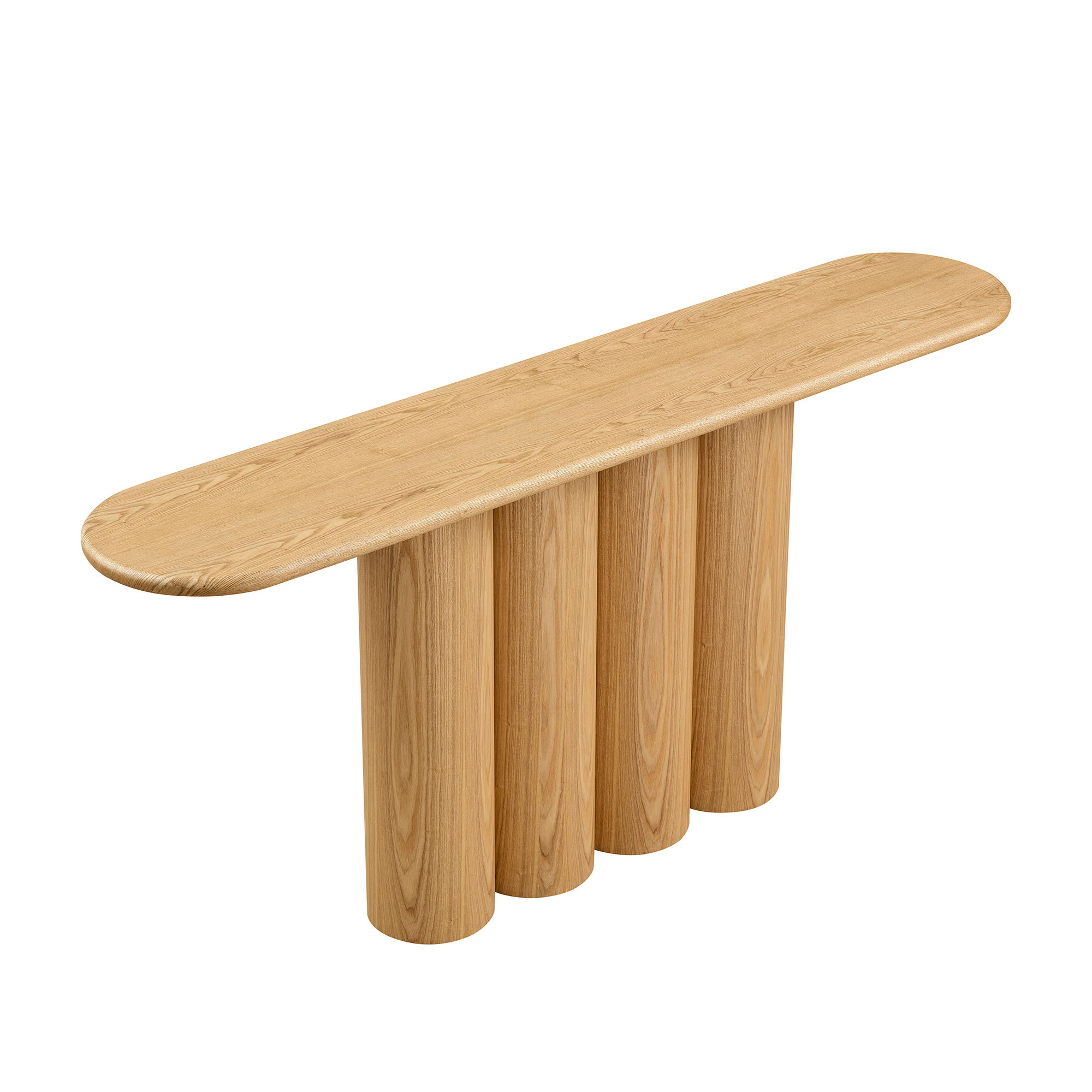 66.93'' Modern Console Table for Entryway with Unique cylinders Legs Design for Living Room Hallway Foyer Entrance Study