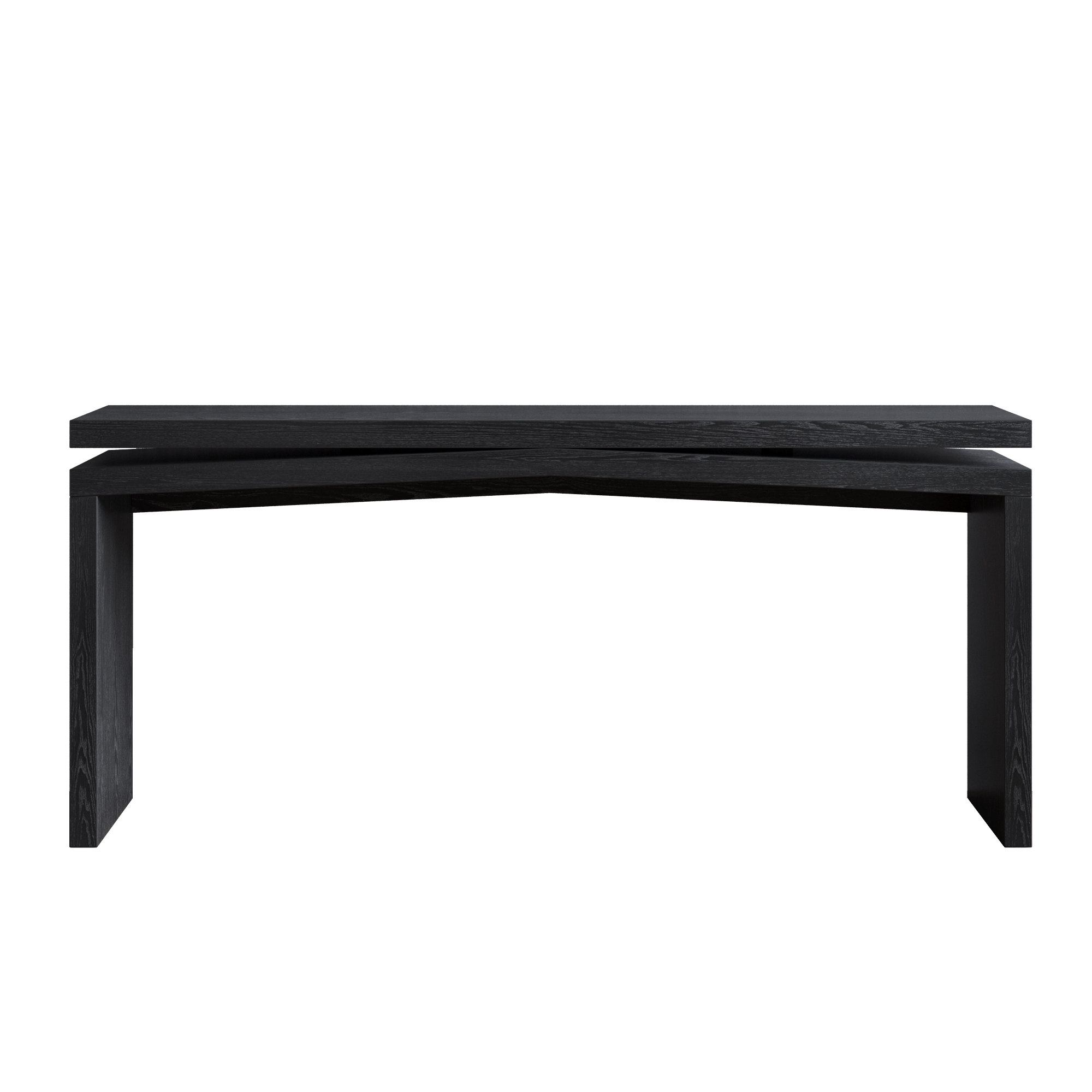 65-Inch Rustic Solid Wood Veneer Console Table, Long Farmhouse Entryway Sofa Table for Living Room, Hallway, Behind Couch, Apartment