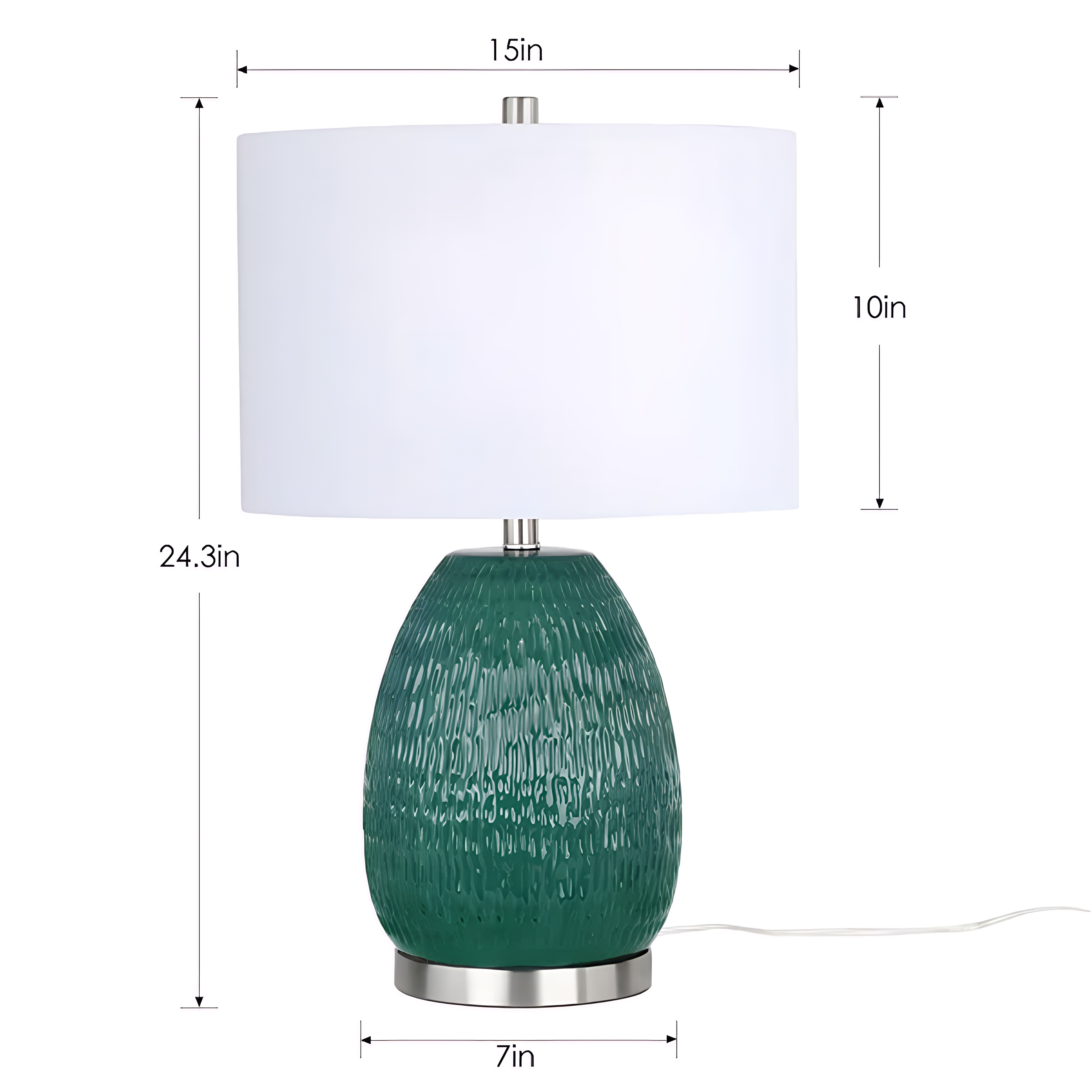 Large ceramic table lamp