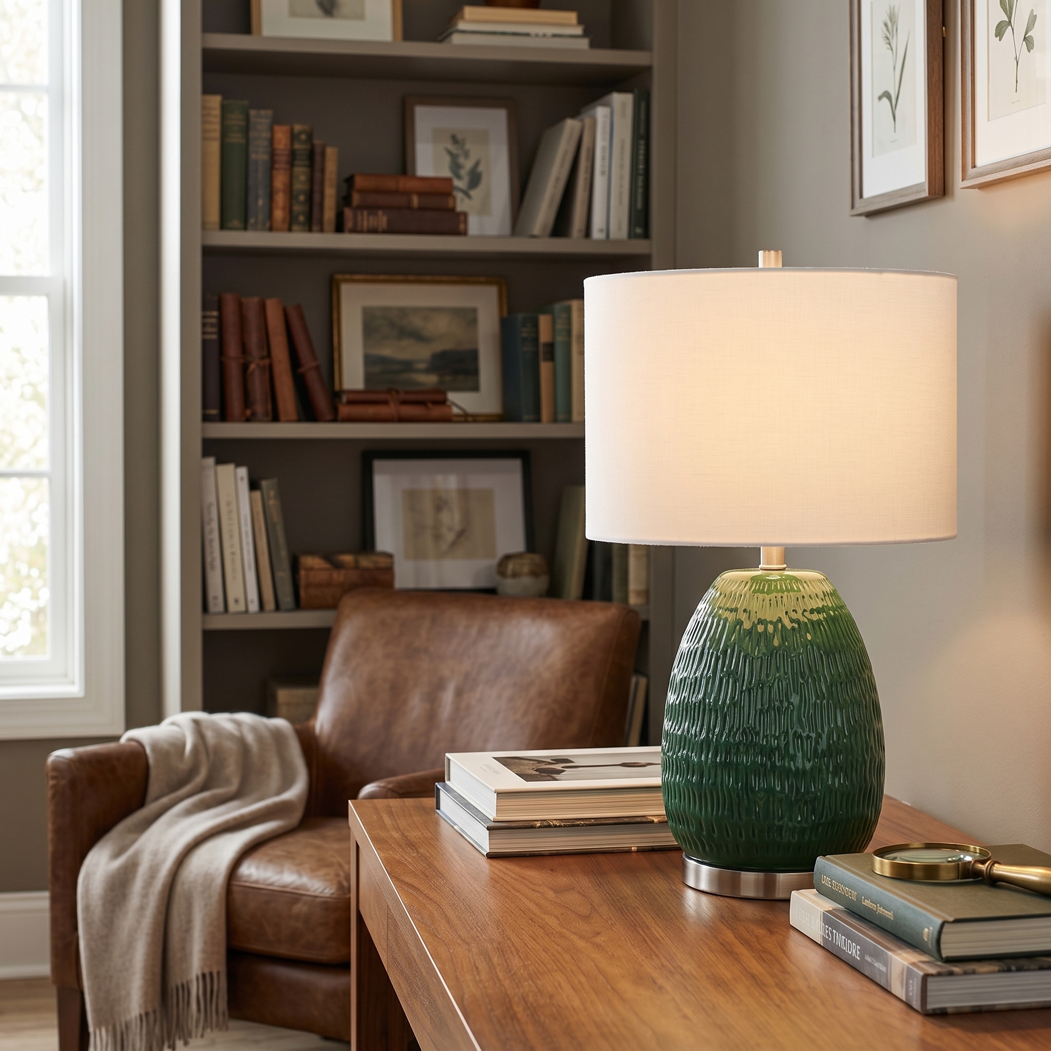 Large ceramic table lamp