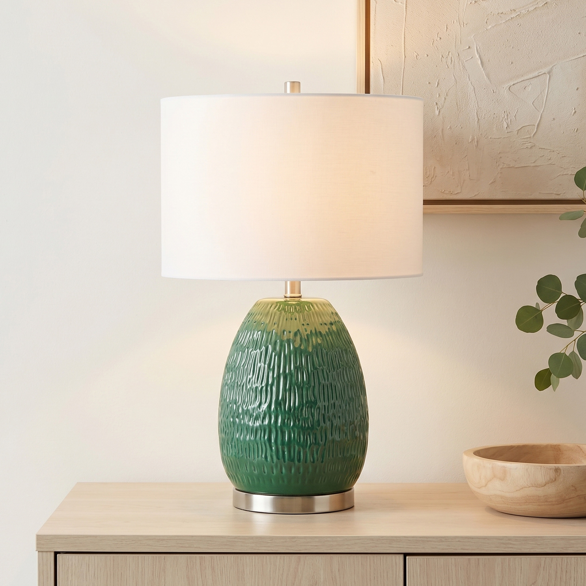 Large ceramic table lamp