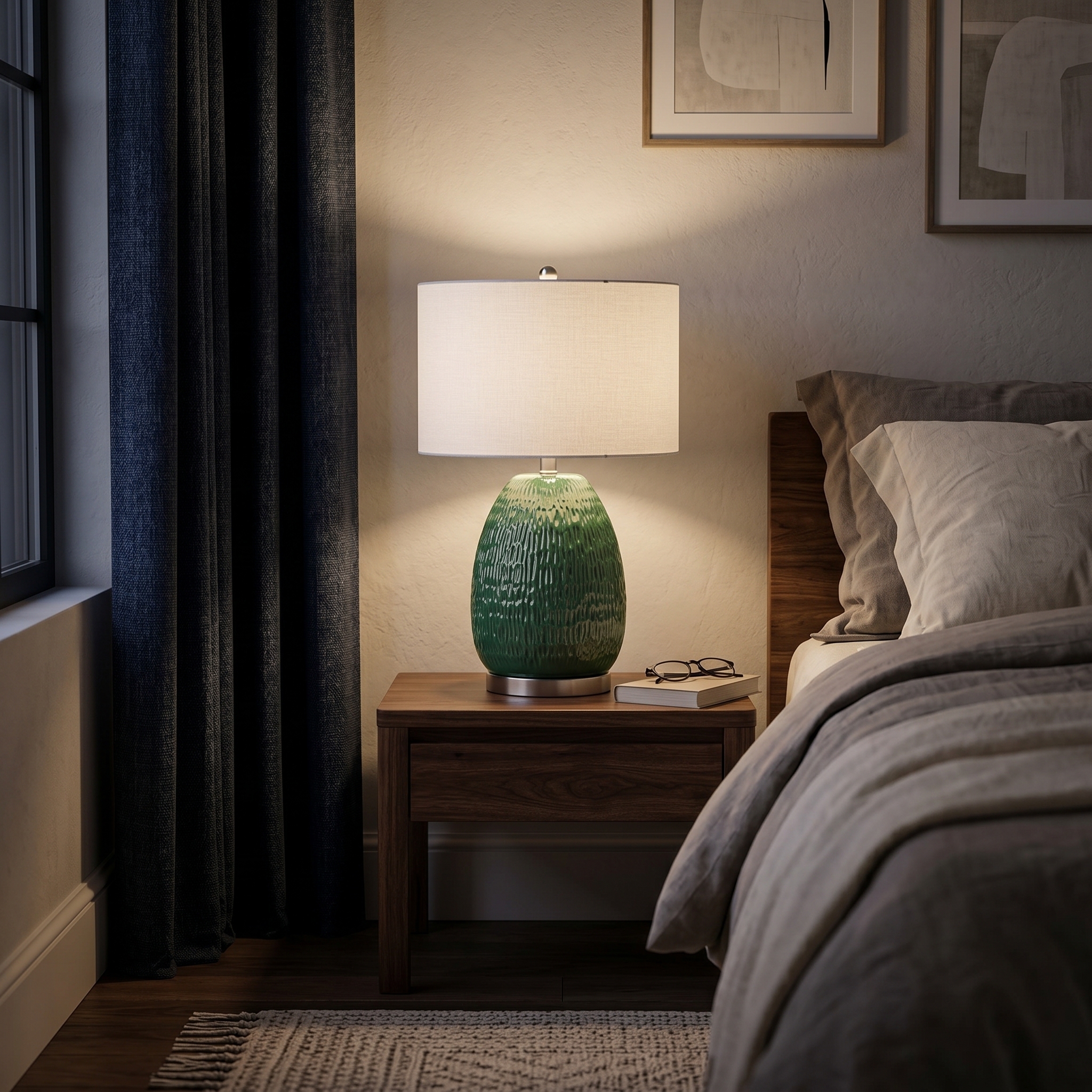 Large ceramic table lamp