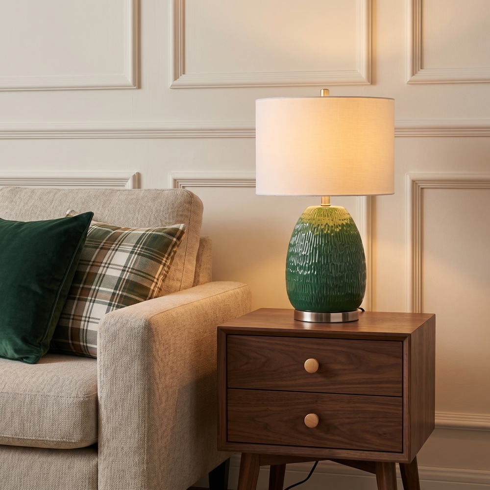 Large ceramic table lamp