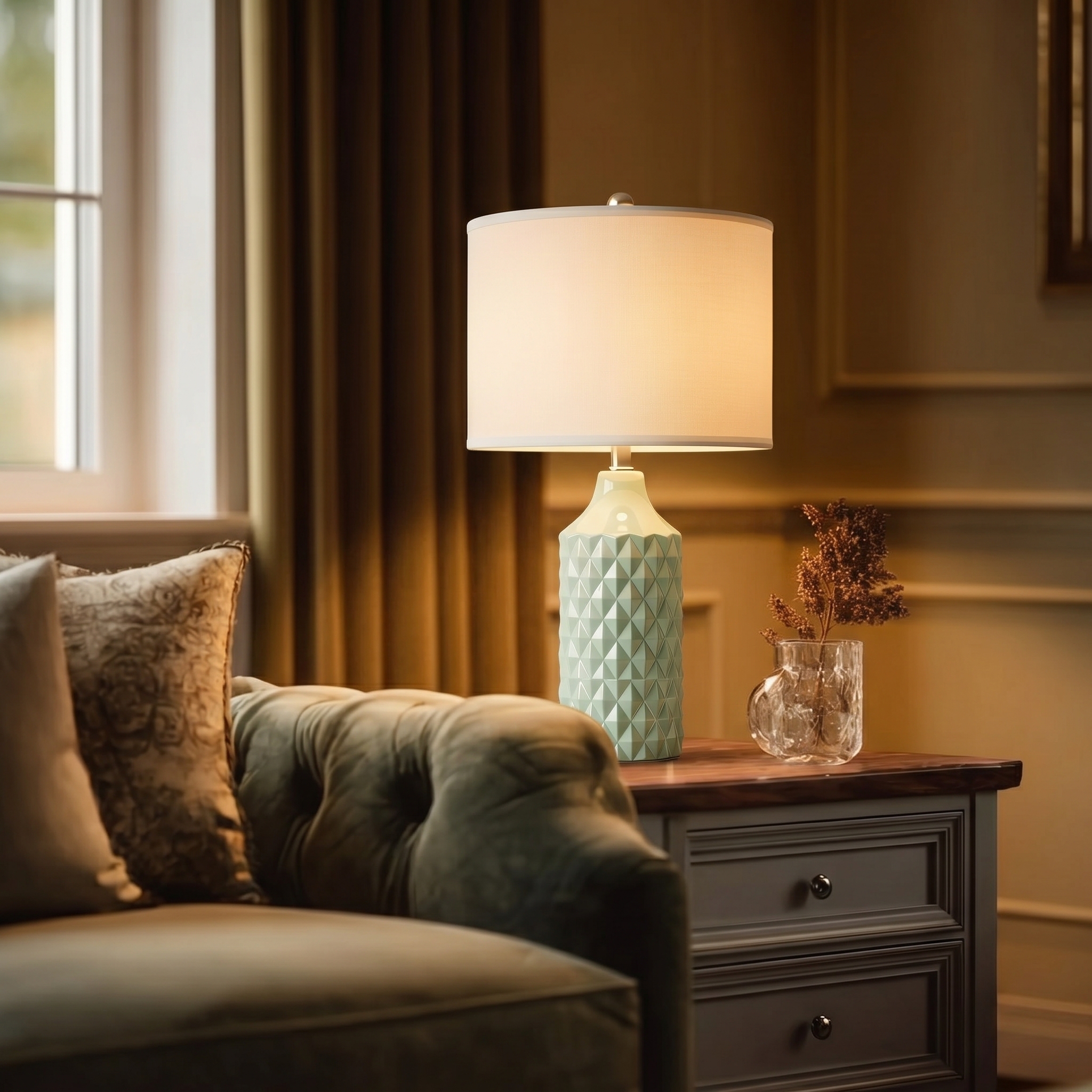 Ceramic Table Lamp 2Pack