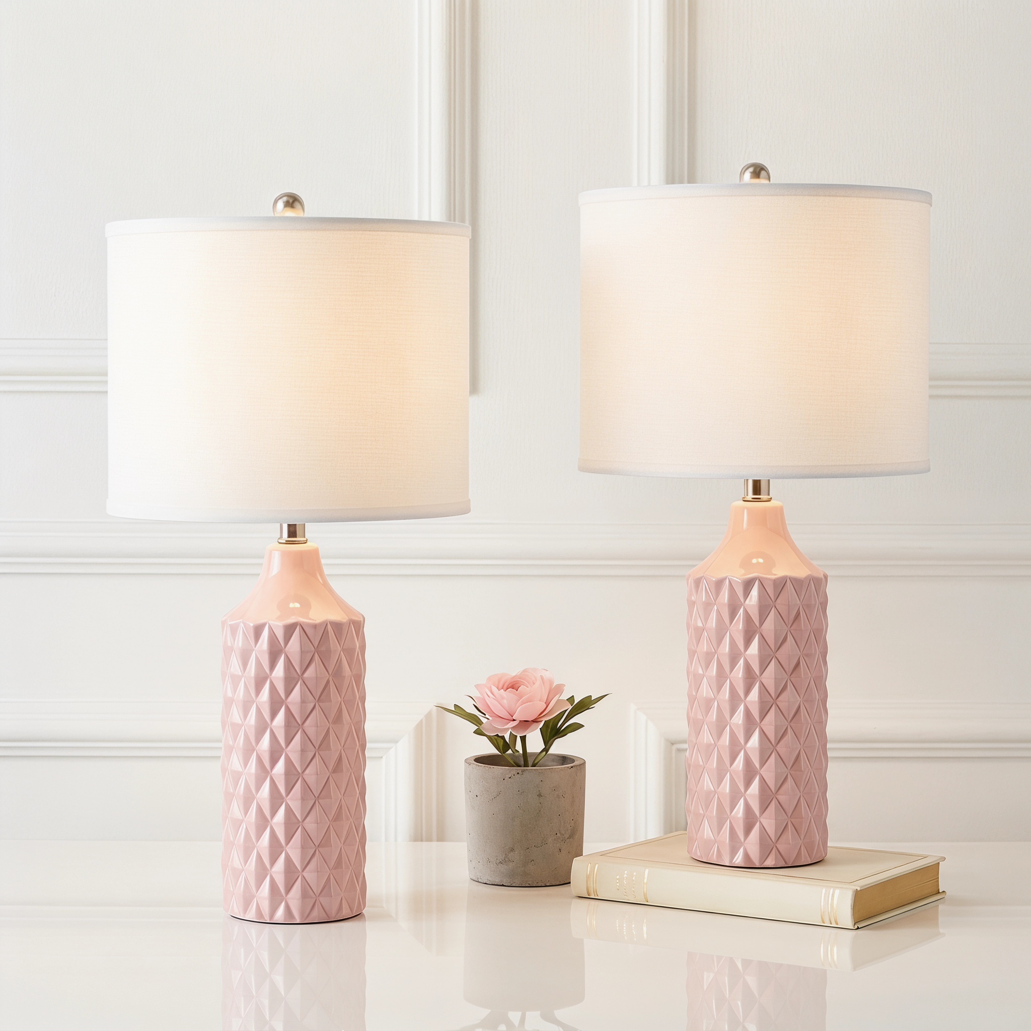 Ceramic Table Lamp 2Pack