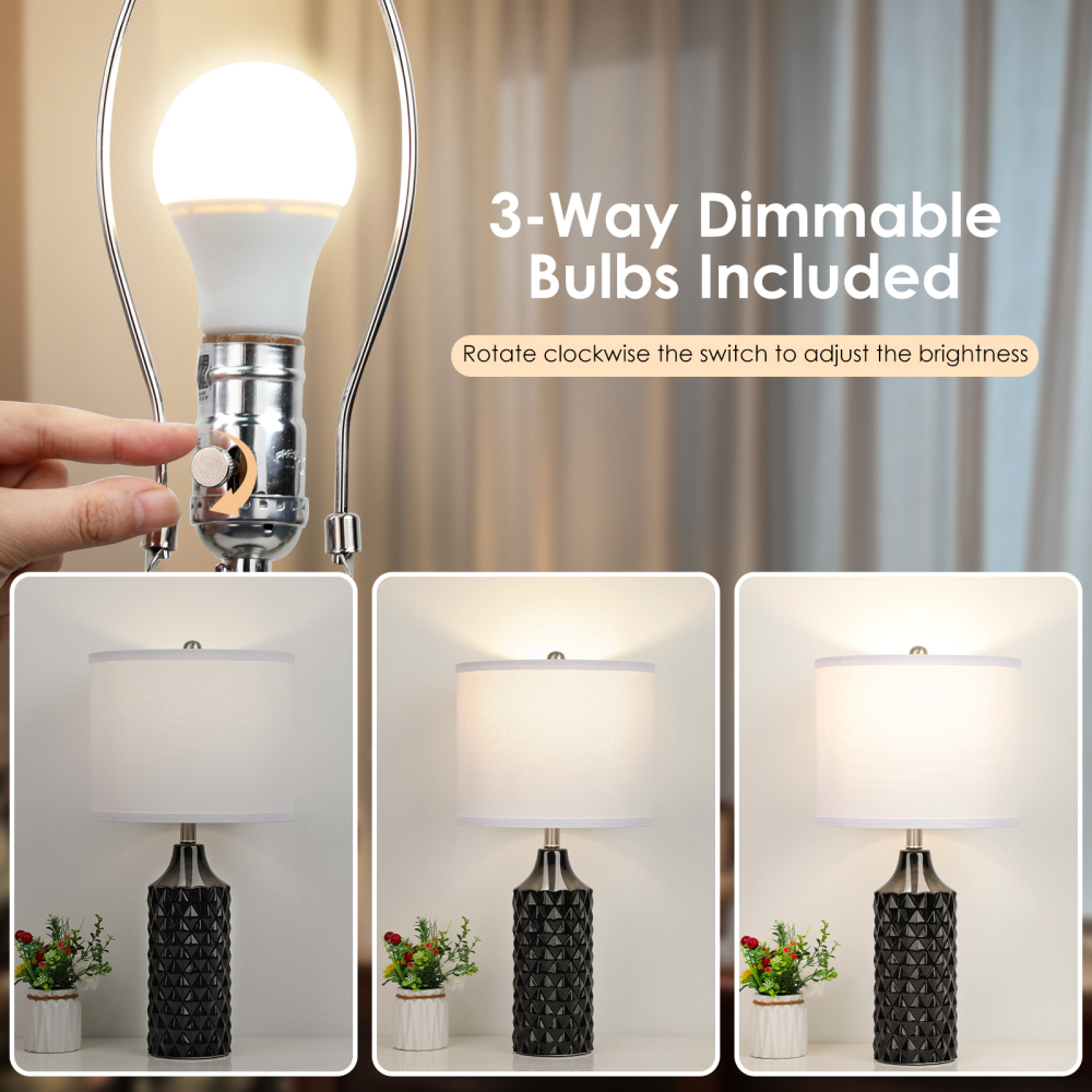Ceramic Table Lamp 2Pack