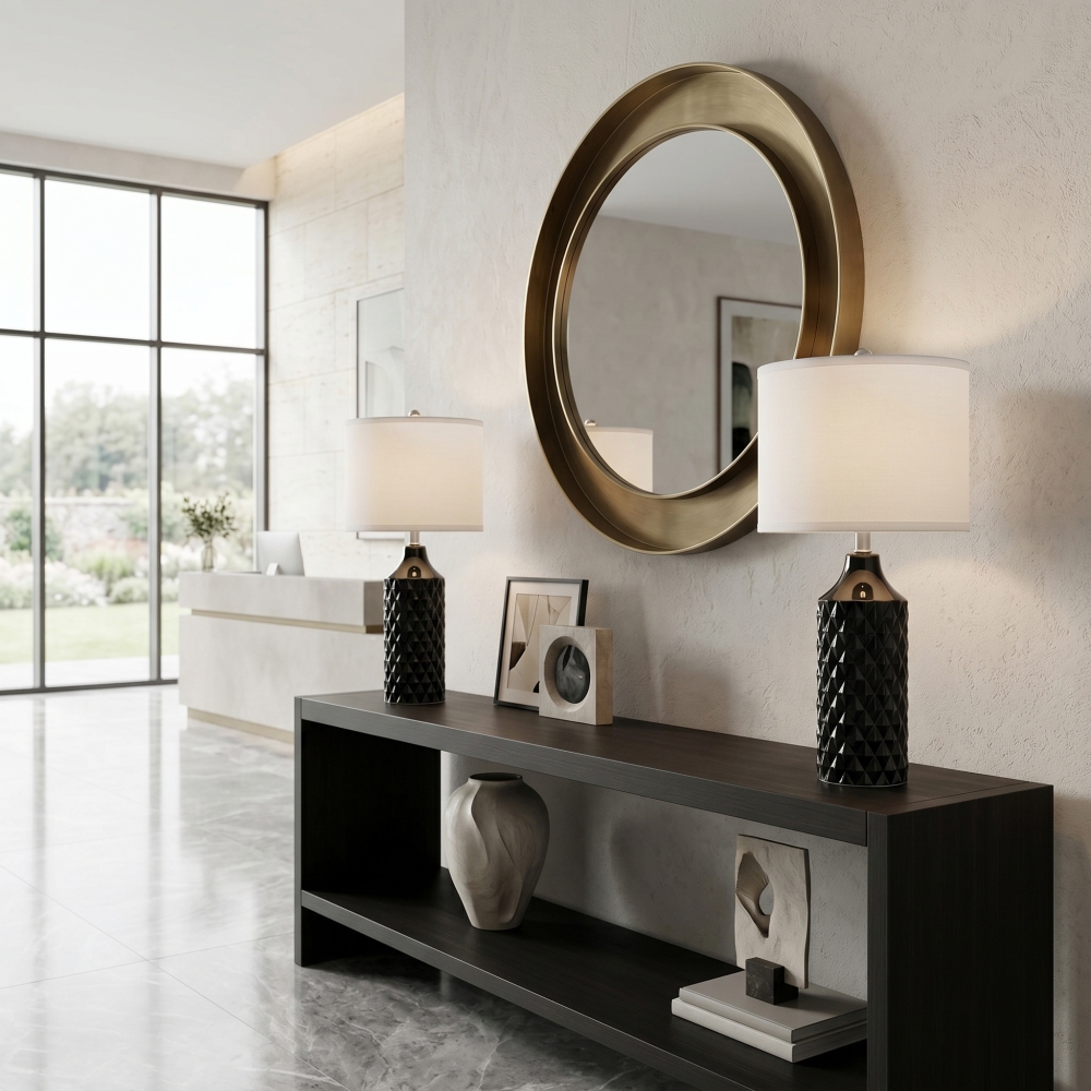 Ceramic Table Lamp 2Pack