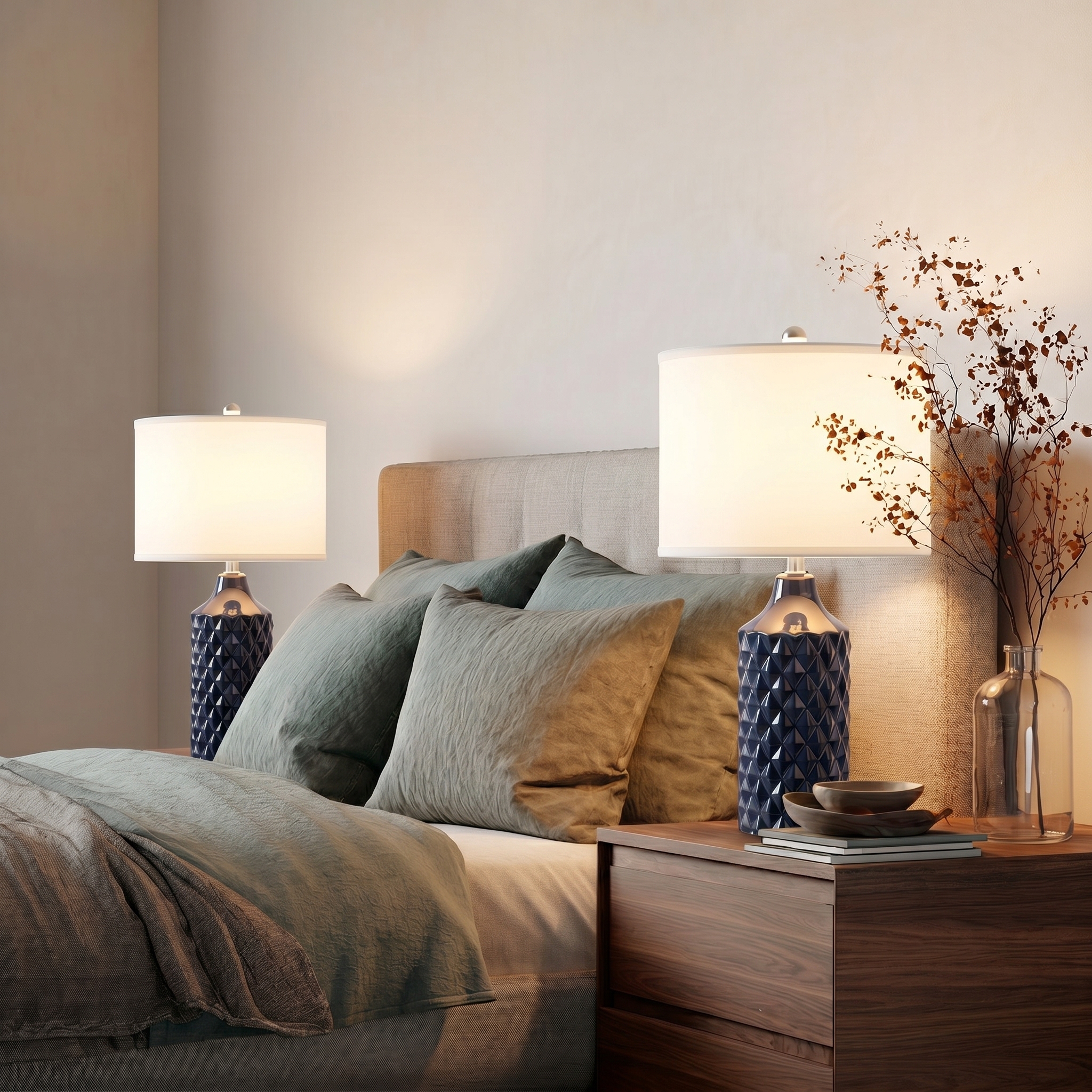 Ceramic Table Lamp 2Pack