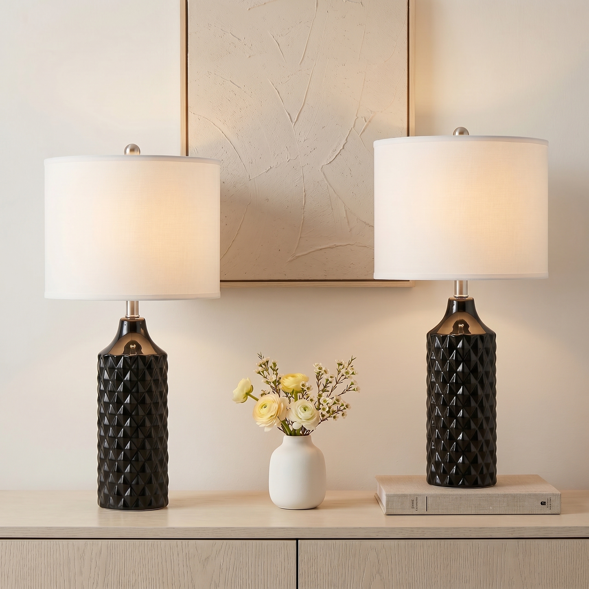 Ceramic Table Lamp 2Pack