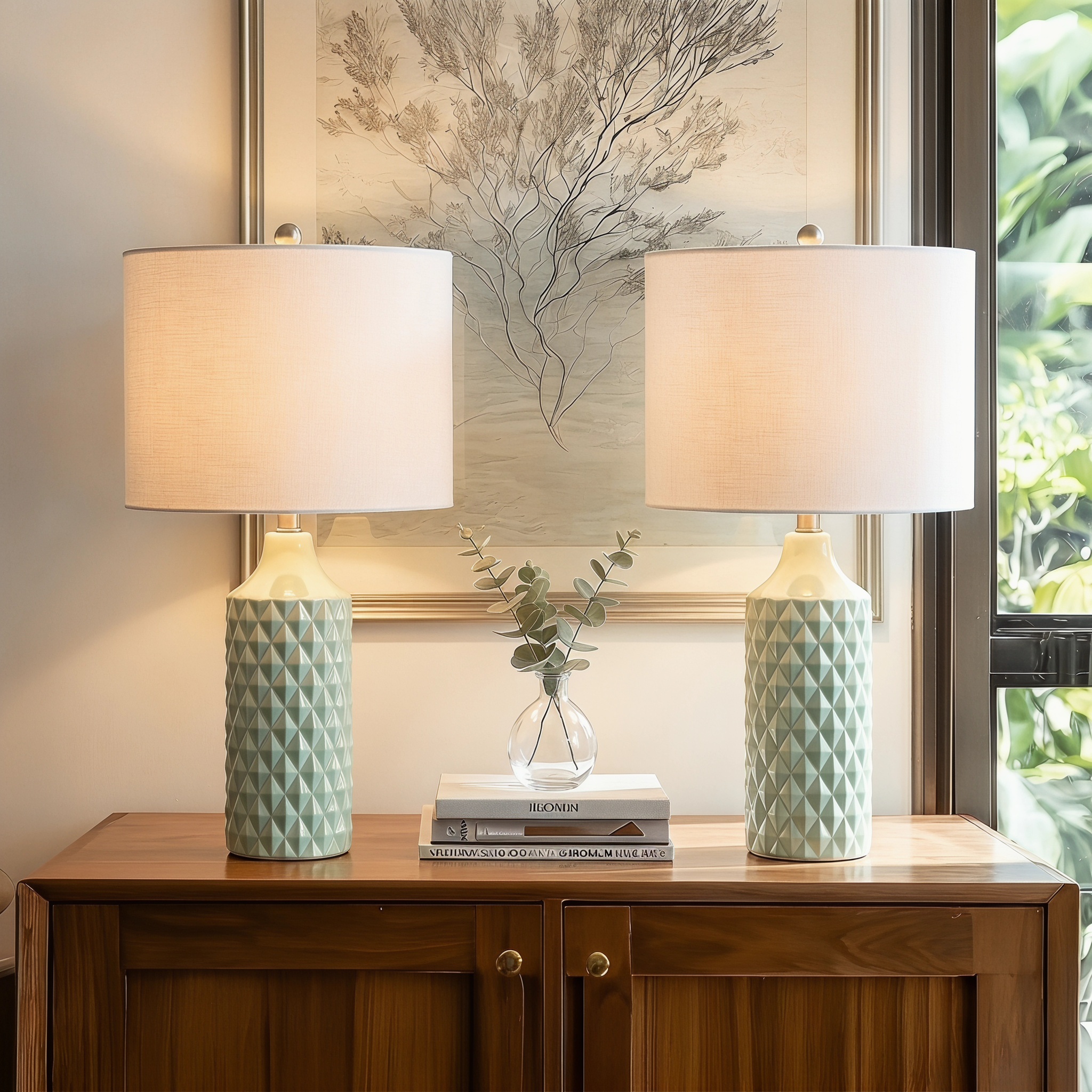 Ceramic Table Lamp 2Pack