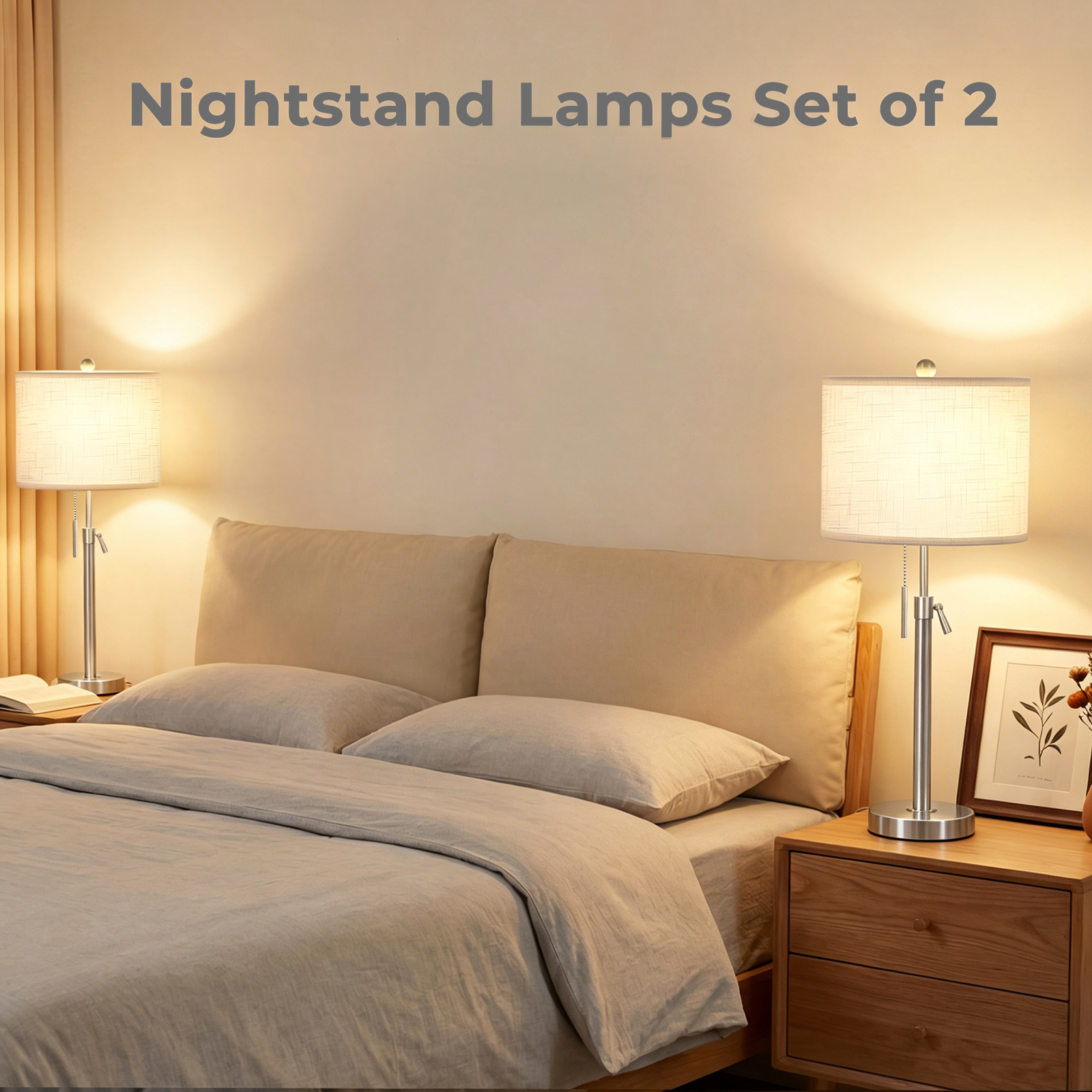 Marble Lift Function Table Lamp 30in-2Pack