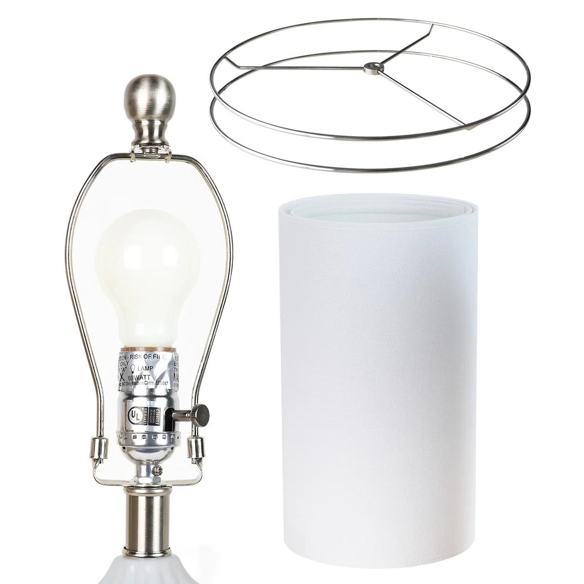 Gourd-shaped ceramic table lamp