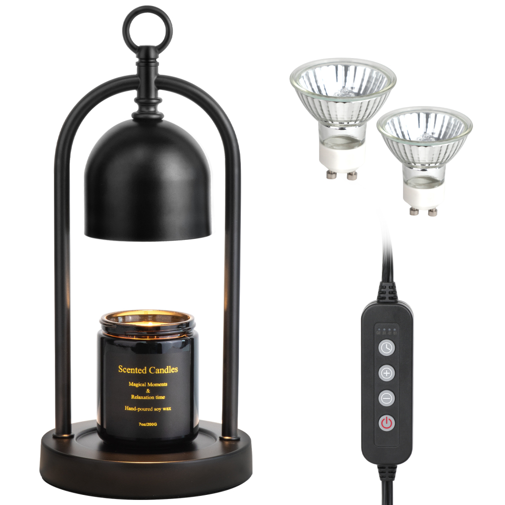 Metal wax lamp