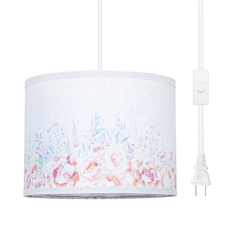 Printed chandelier with plug