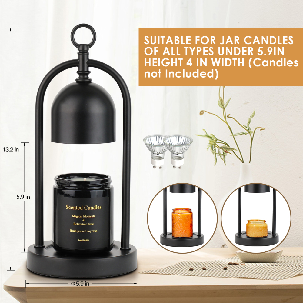 Metal wax lamp
