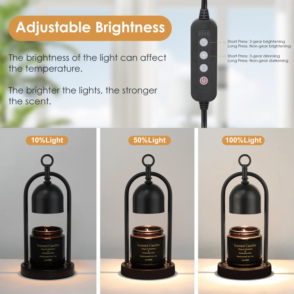 Metal wax lamp