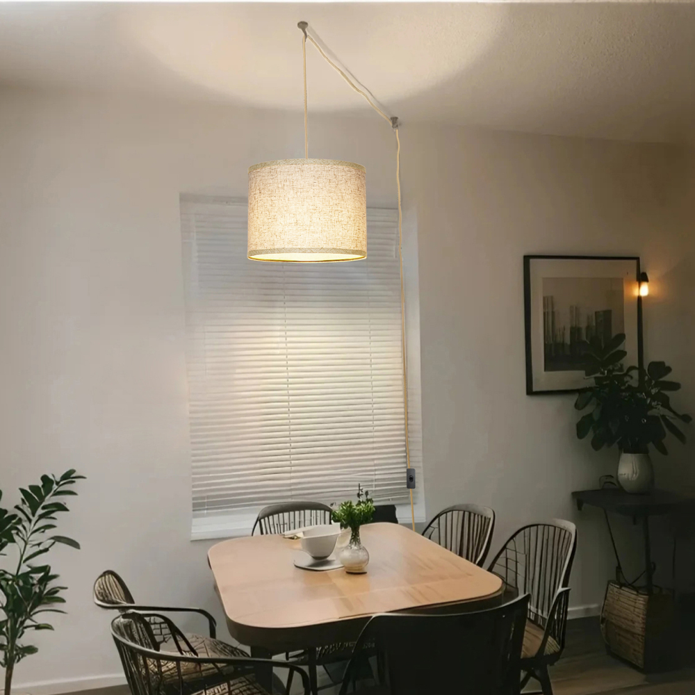 Printed chandelier with plug