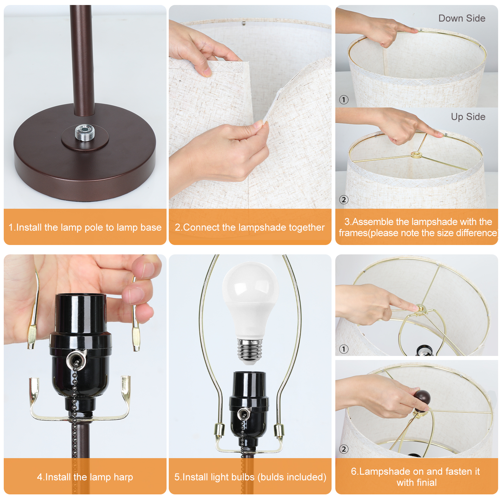 Metal Base Liftable Table Lamp-30in-2Pack