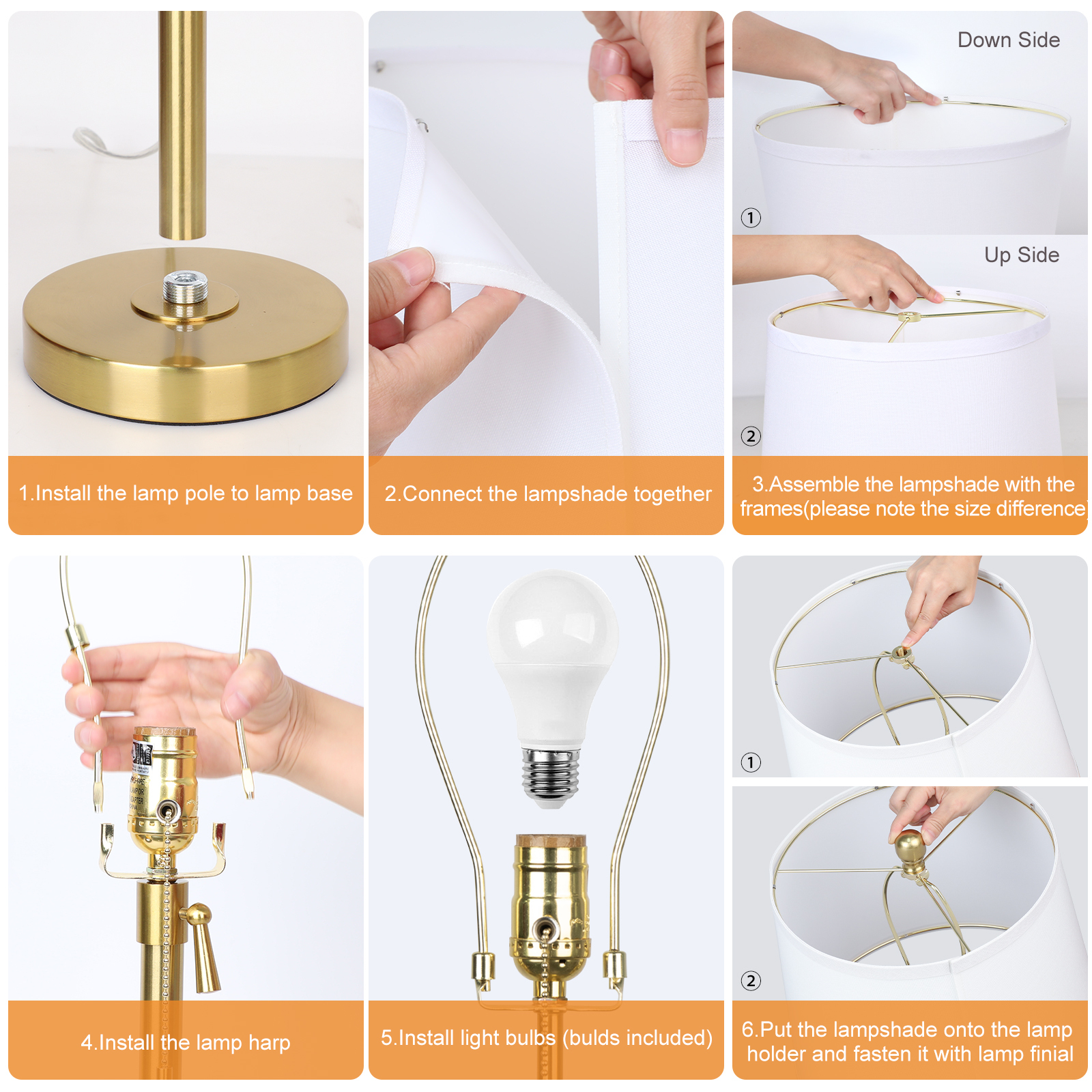 Metal Base Liftable Table Lamp-30in-2Pack