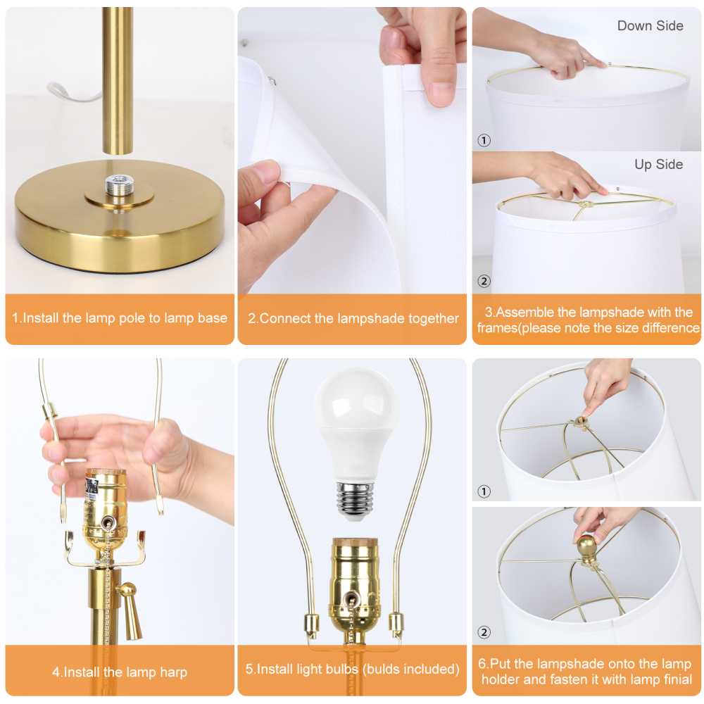 Metal Base Liftable Table Lamp-30in-2Pack