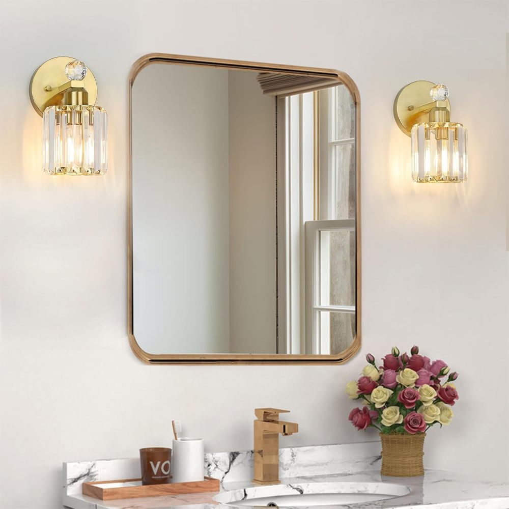 Crystal Bathroom Wall Lamp Single Head