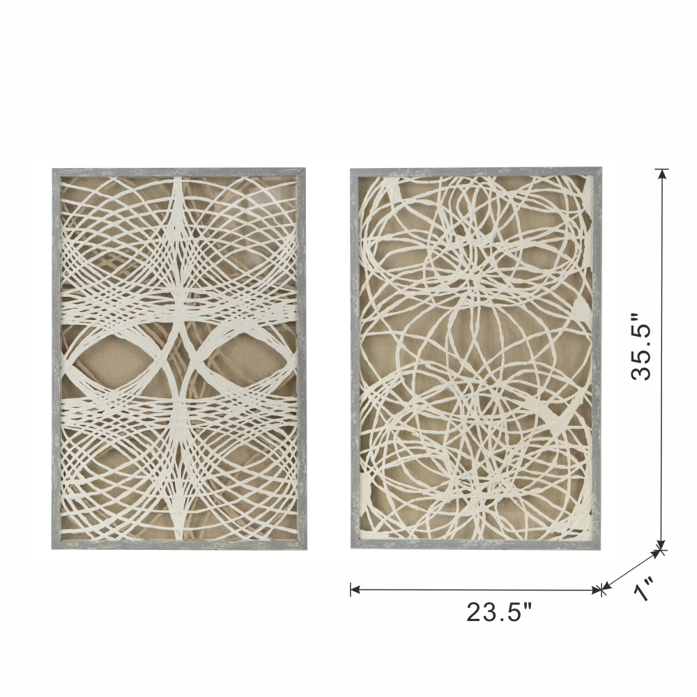 Shadow Box Wall Décor, 23.5x1x35.5"