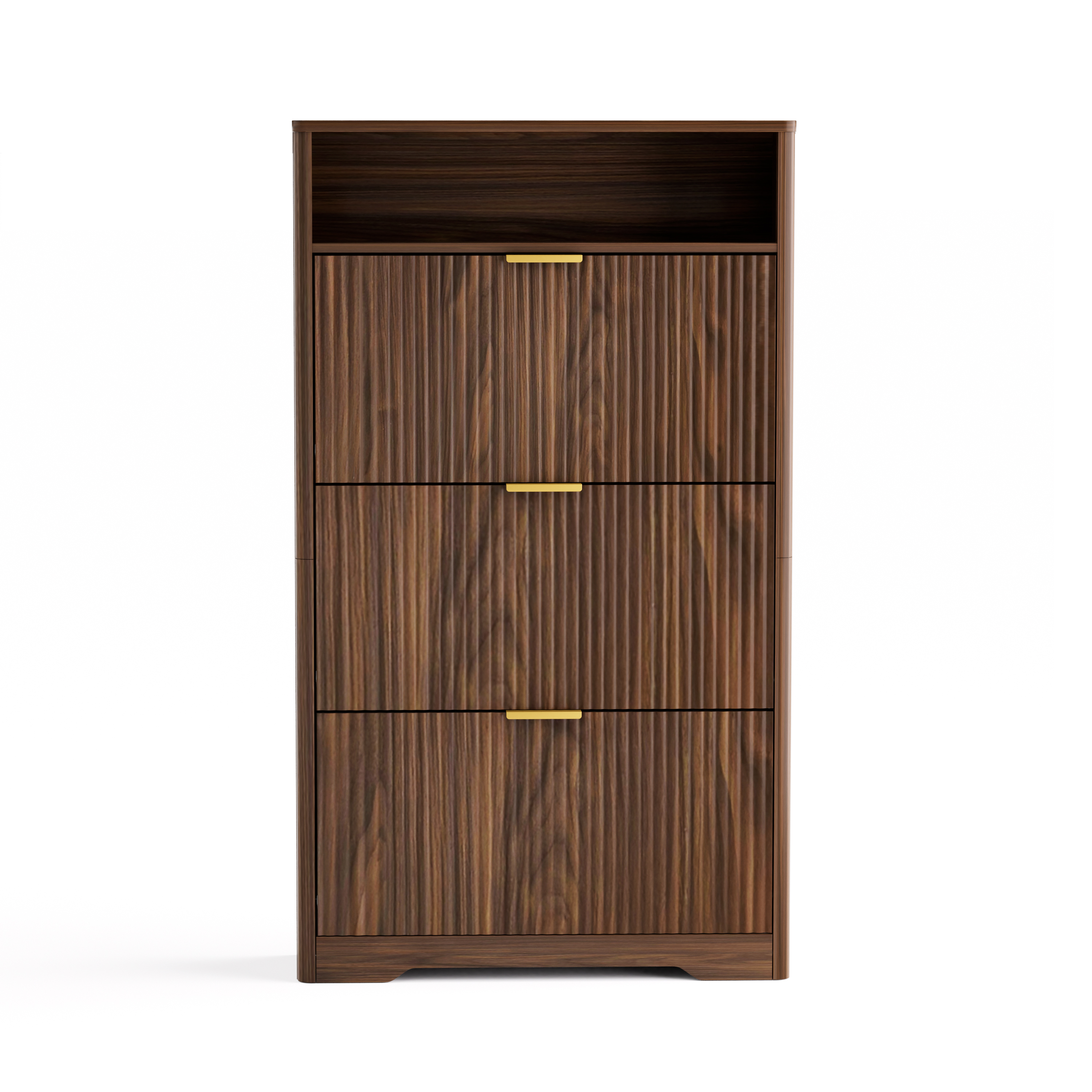 Shoe Cabinet Storage for Entryway Hidden Shoes Storage Cabinet with 3 Flip Drawers, Tall Free Standing Shoe Organizer Rack for Foyer, Hallway. Natural,31.6'' L x 9.6'' W x 54.4'' H.