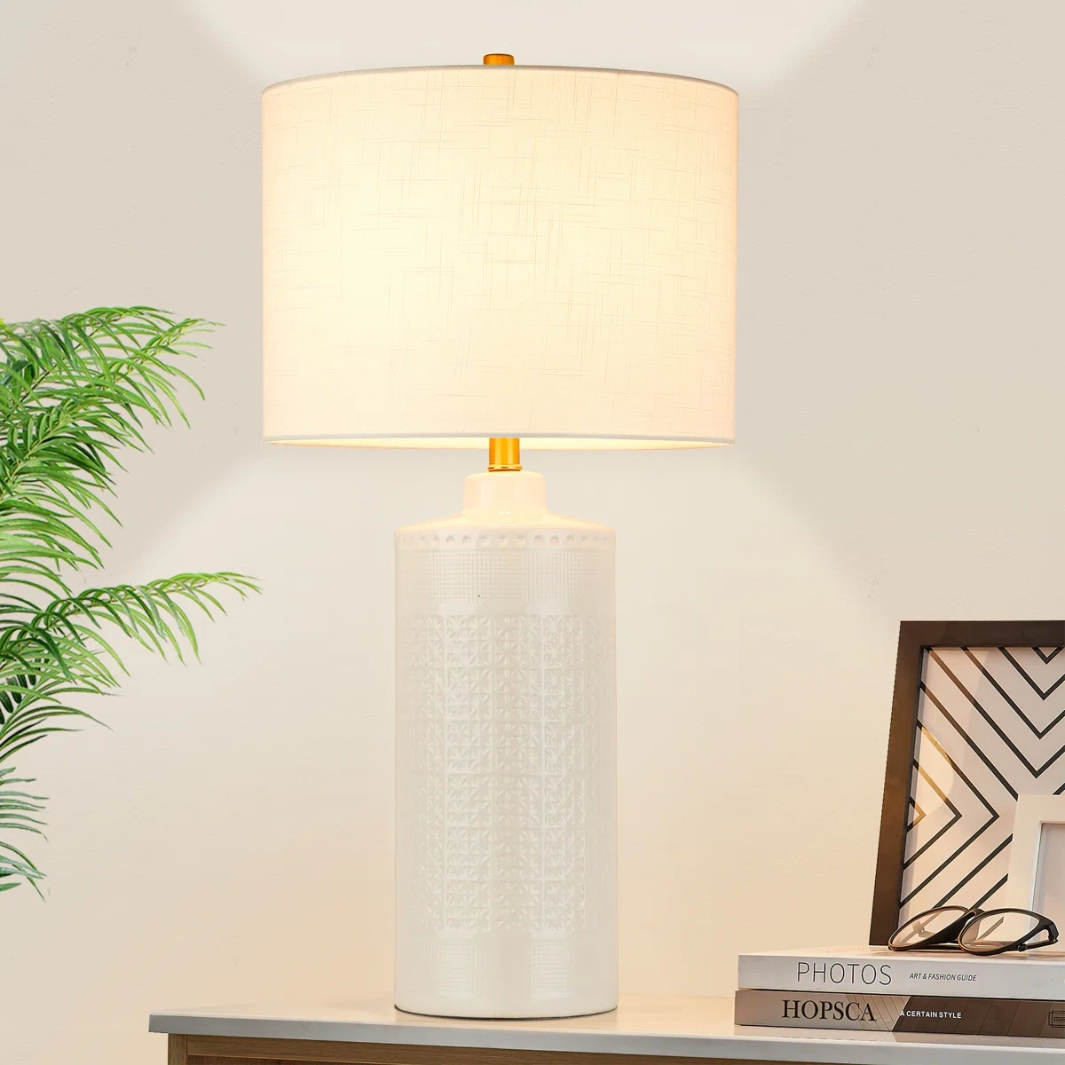 Large ceramic table lamp