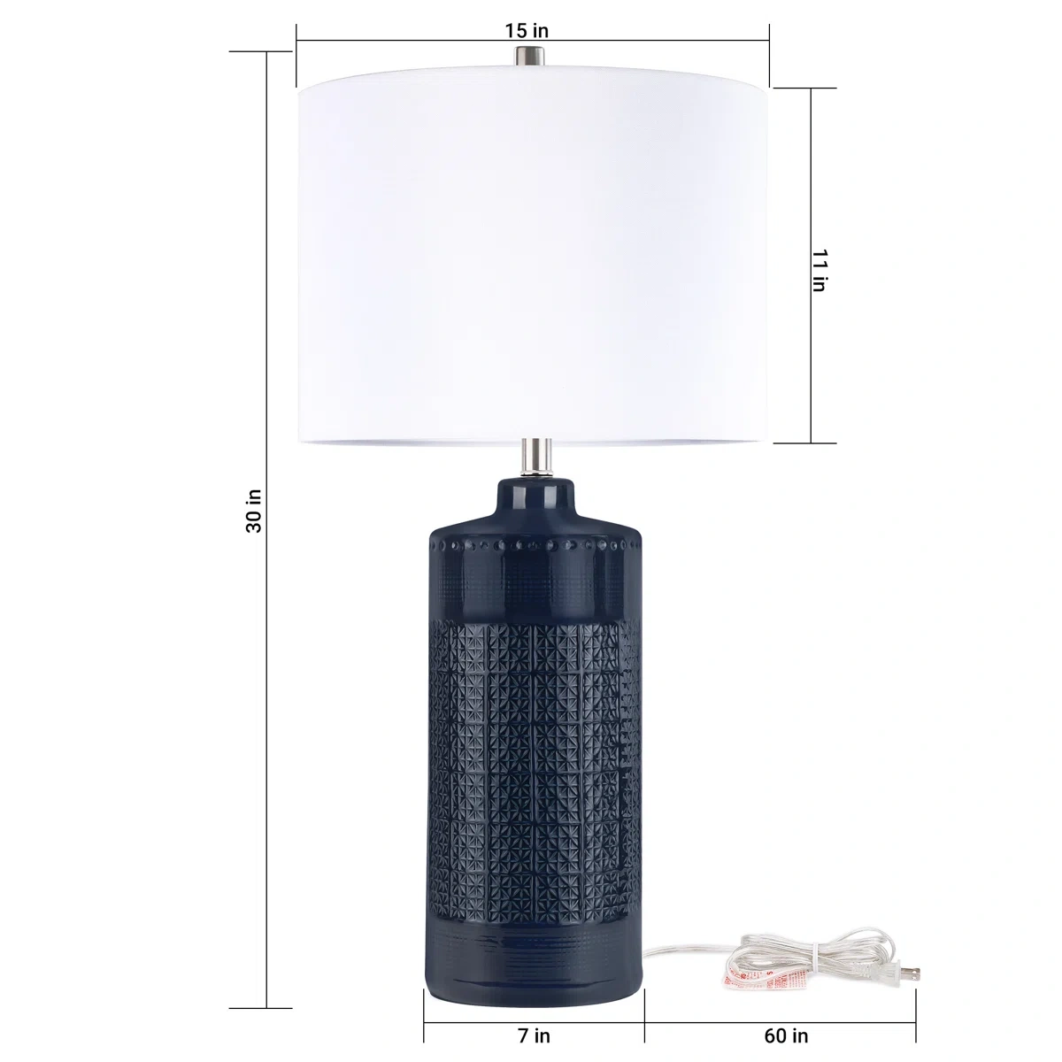 Large ceramic table lamp
