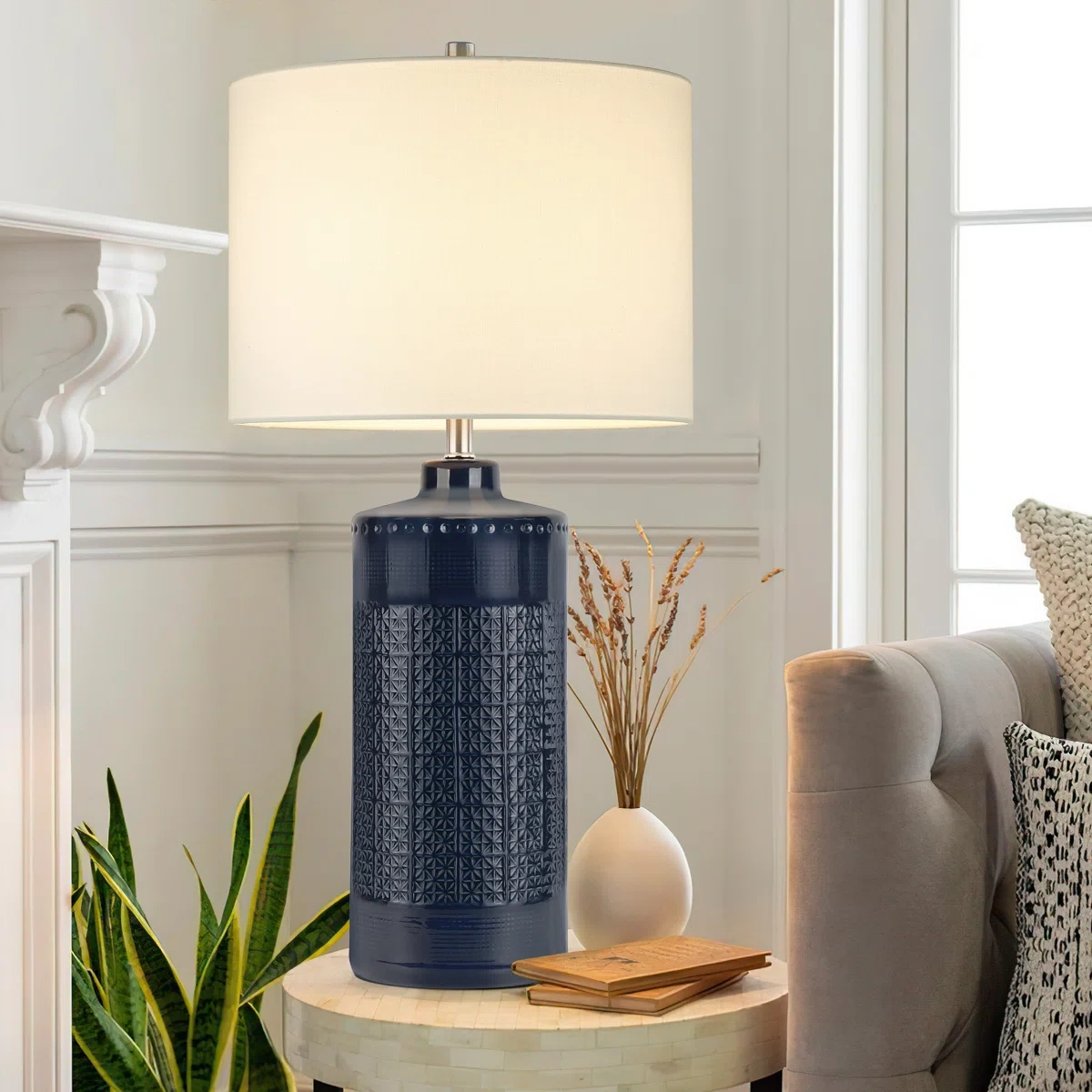 Large ceramic table lamp