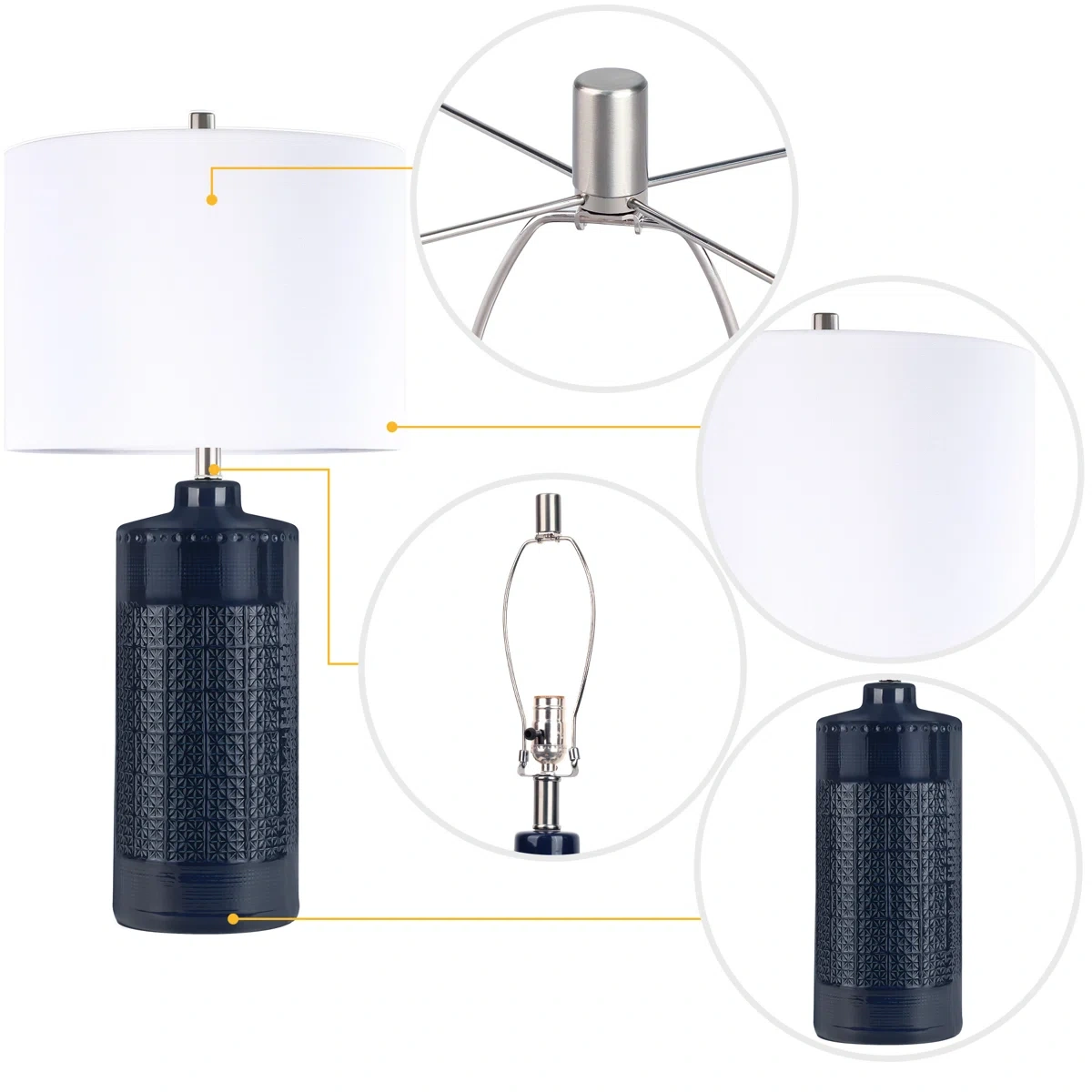 Large ceramic table lamp