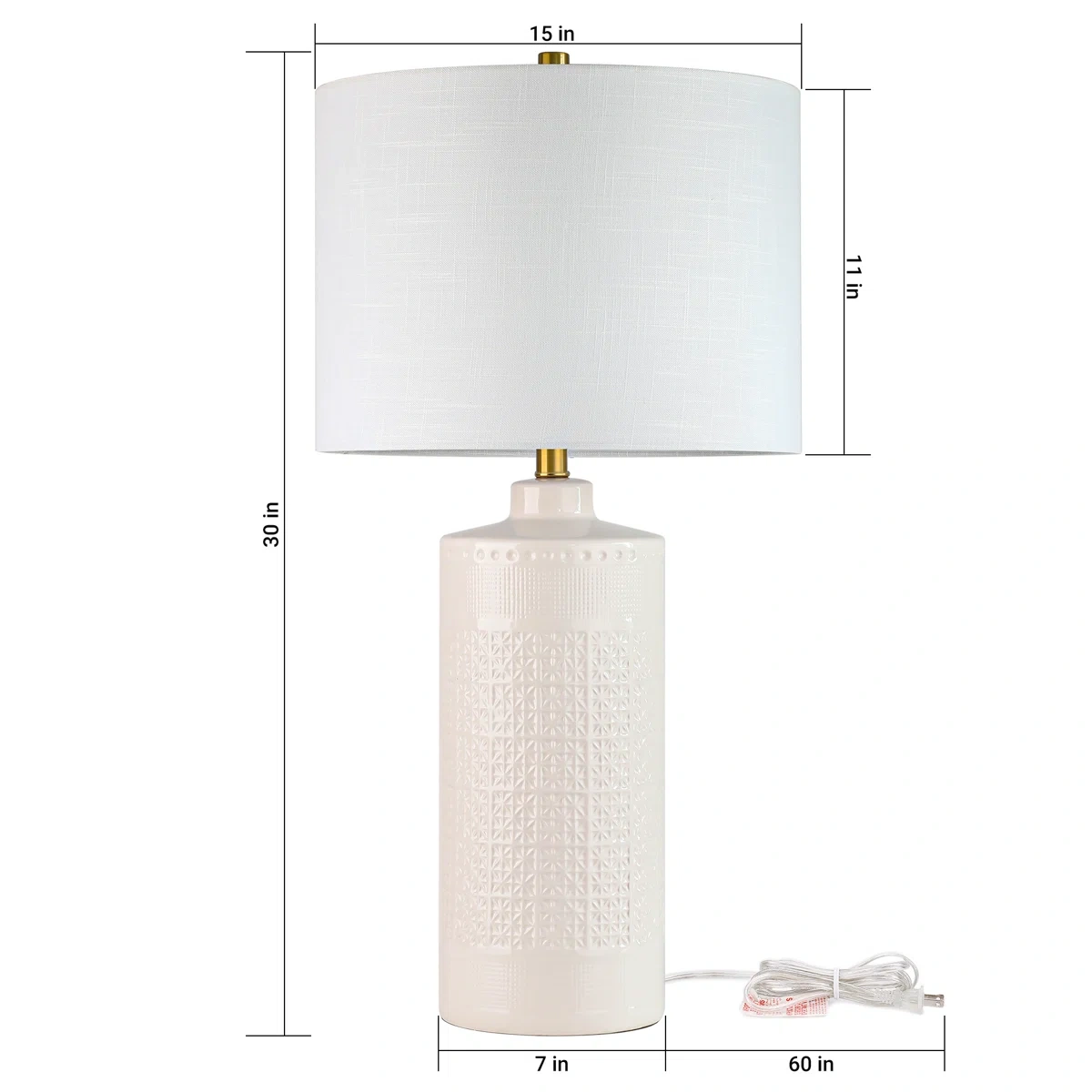 Large ceramic table lamp