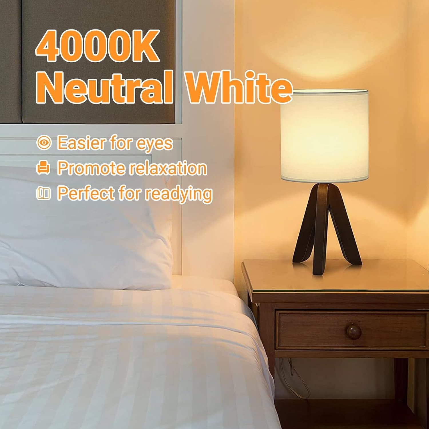 A19 E26 Base Dimmable Edison LED Bulb, Vintage Clear Glass LED Filament Bulb for Home, Wall Sconce, Chandelier, 6 Pack