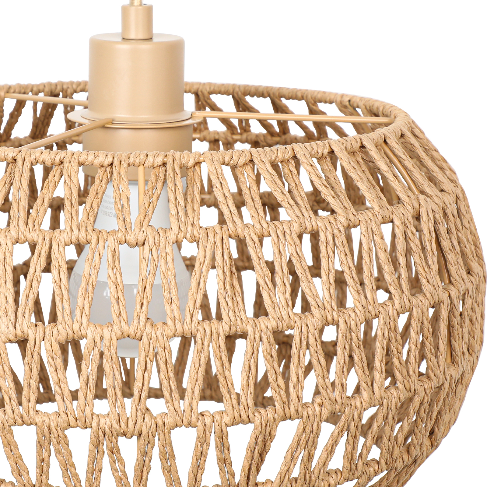 Rattan lampshade hanging lamp