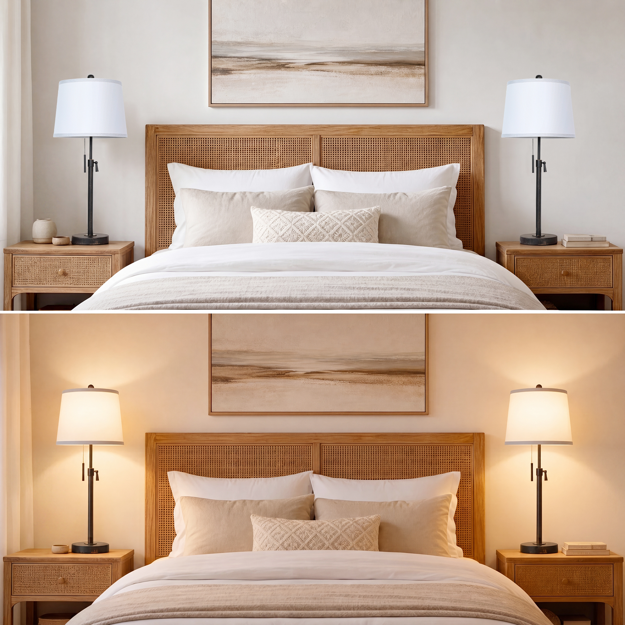 Metal Base Liftable Table Lamp-30in-2Pack