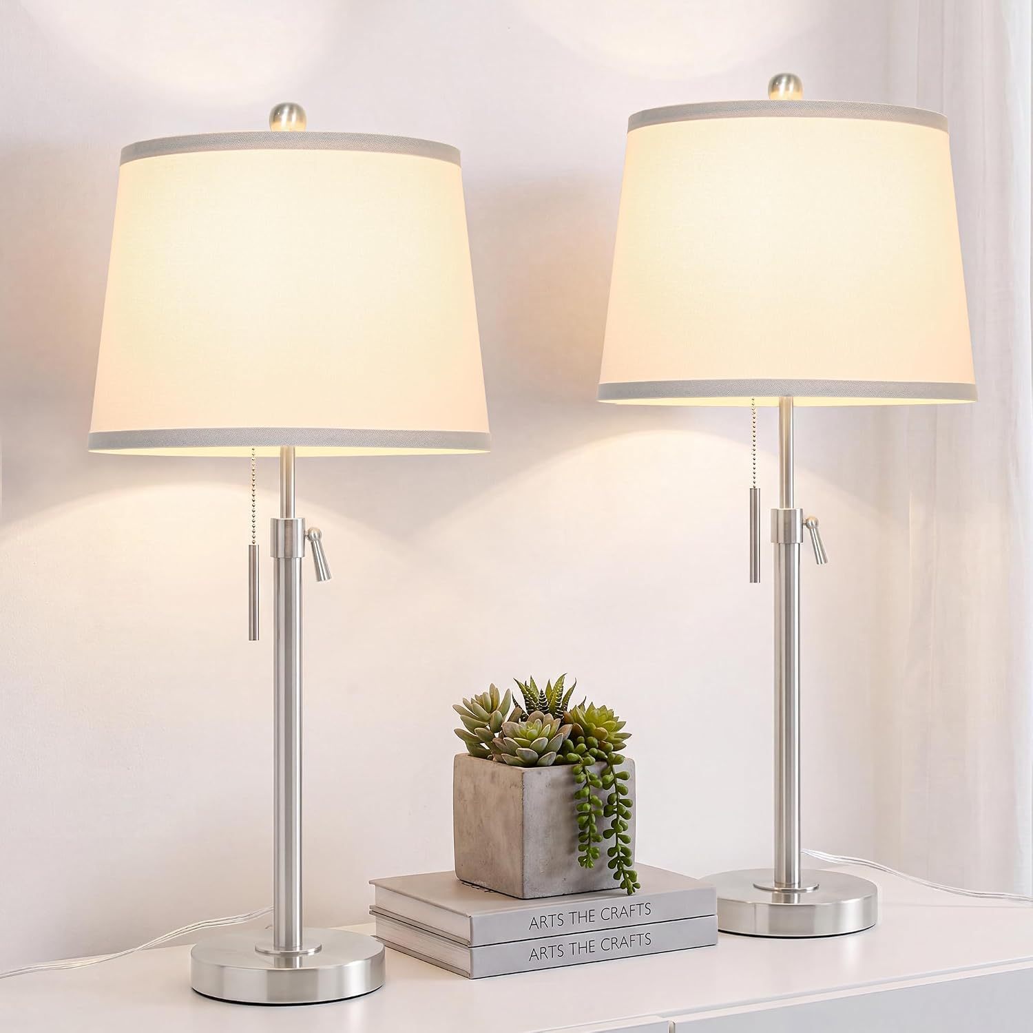 Metal Base Liftable Table Lamp-30in