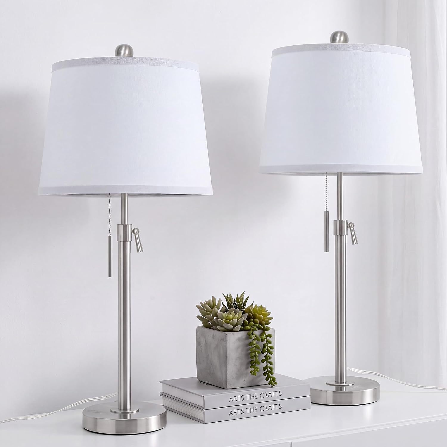 Metal Base Liftable Table Lamp-30in