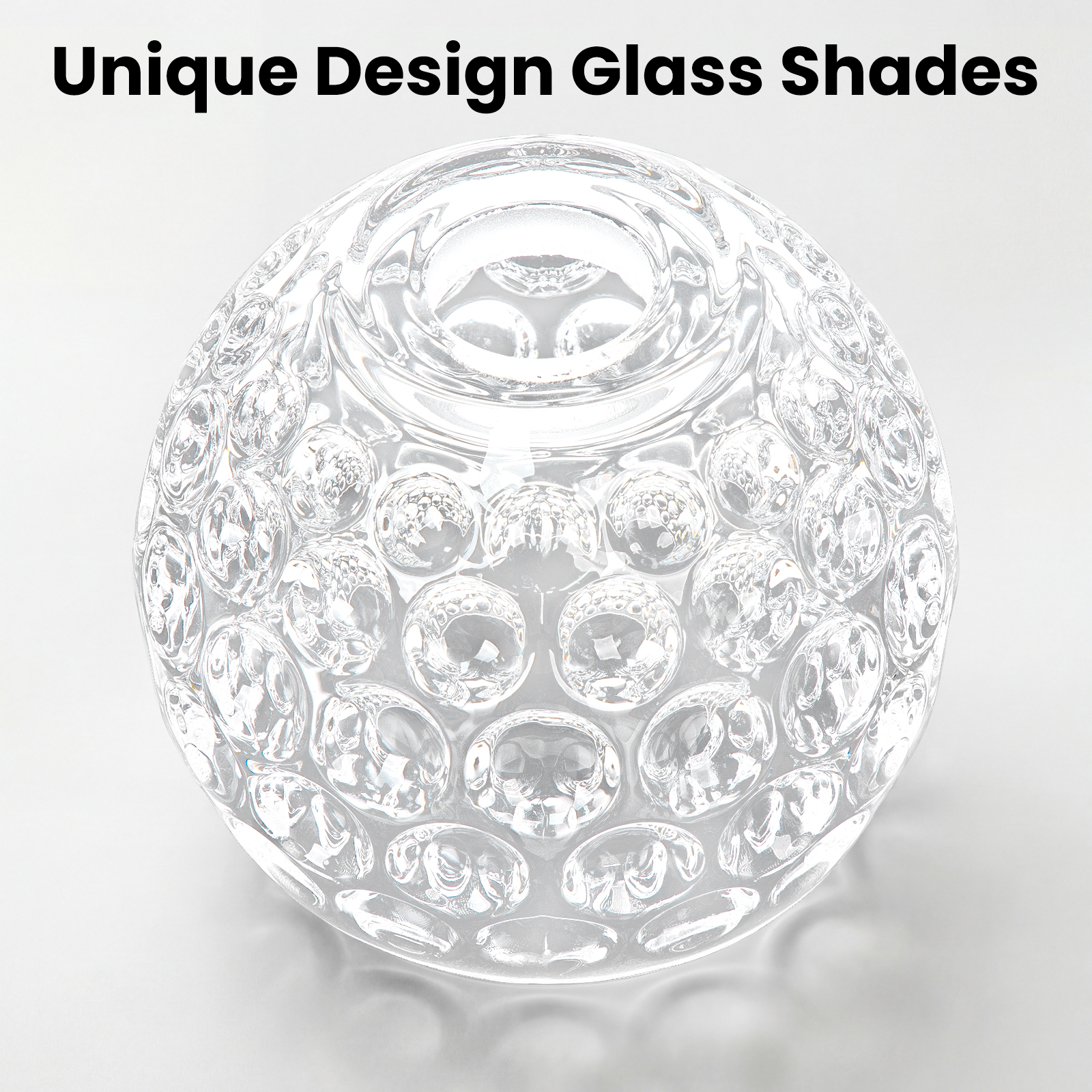 Metal & glass shade floor lamp 3 heads