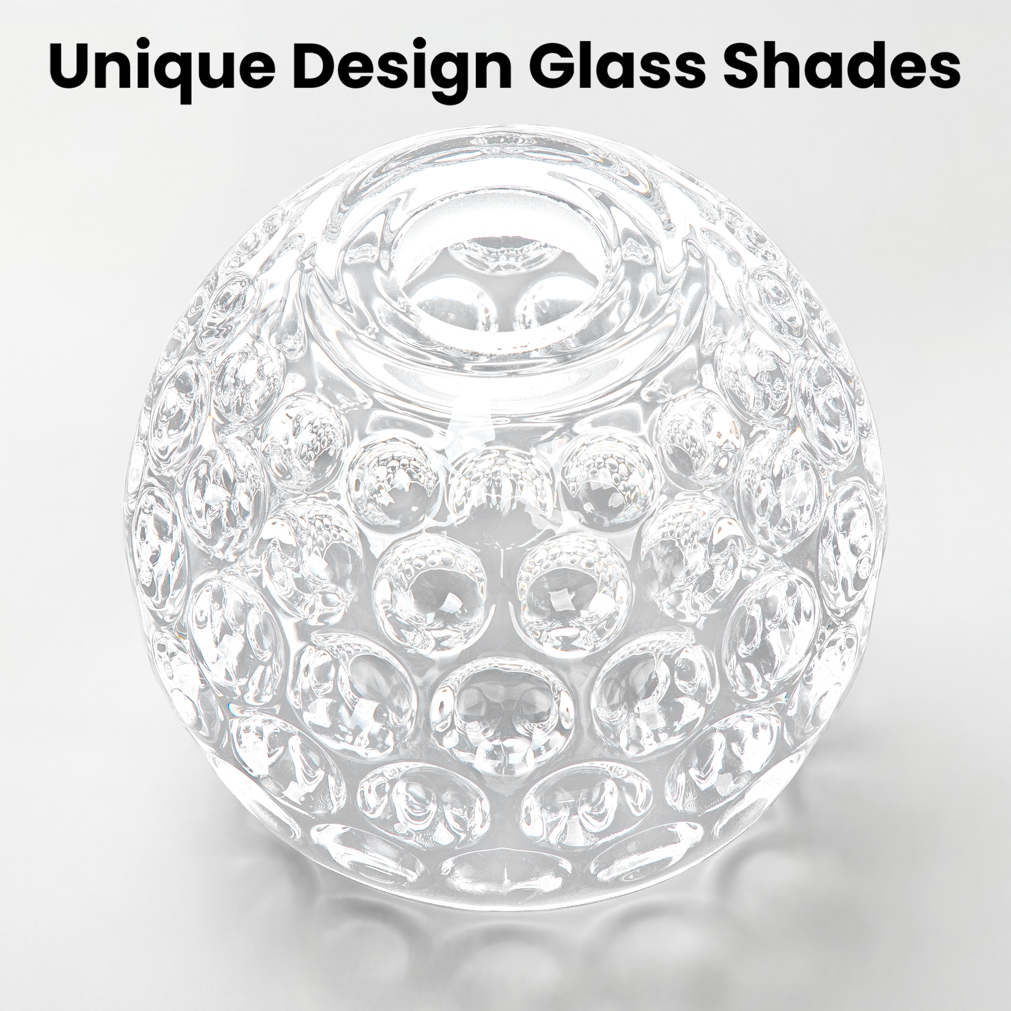 Metal & glass shade floor lamp 3 heads