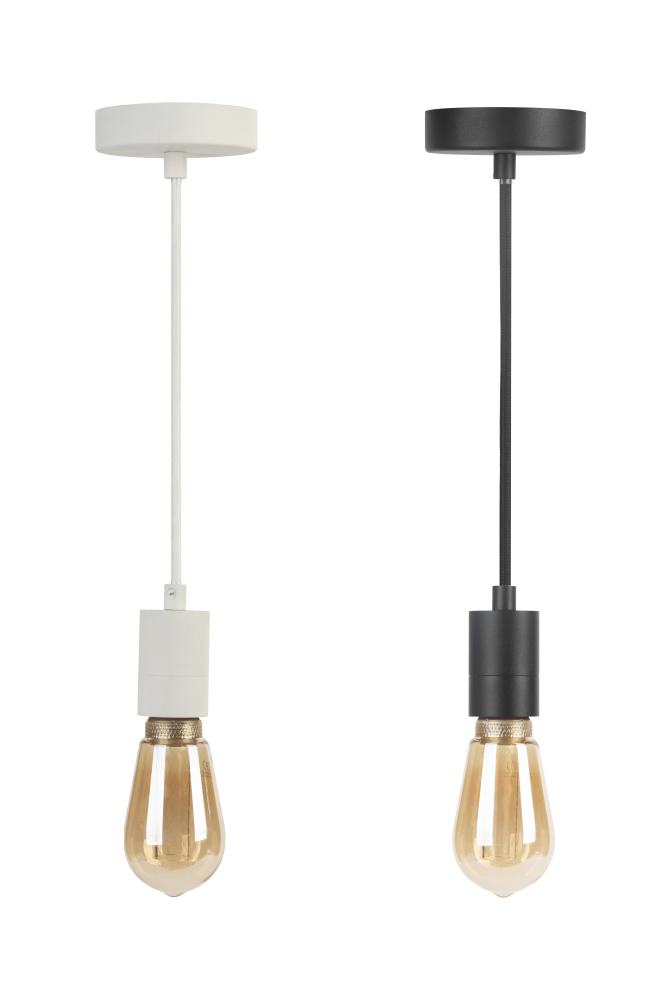 Pendant Lamp Children's Room Ceiling Light Pendant Light Baby Room Pendant Lamp Various Designs Boys Girls E27, Light Type, Colour: Pendant Light – White/Black