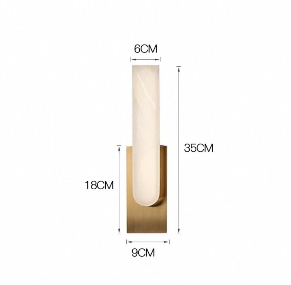 Marble wall lamp