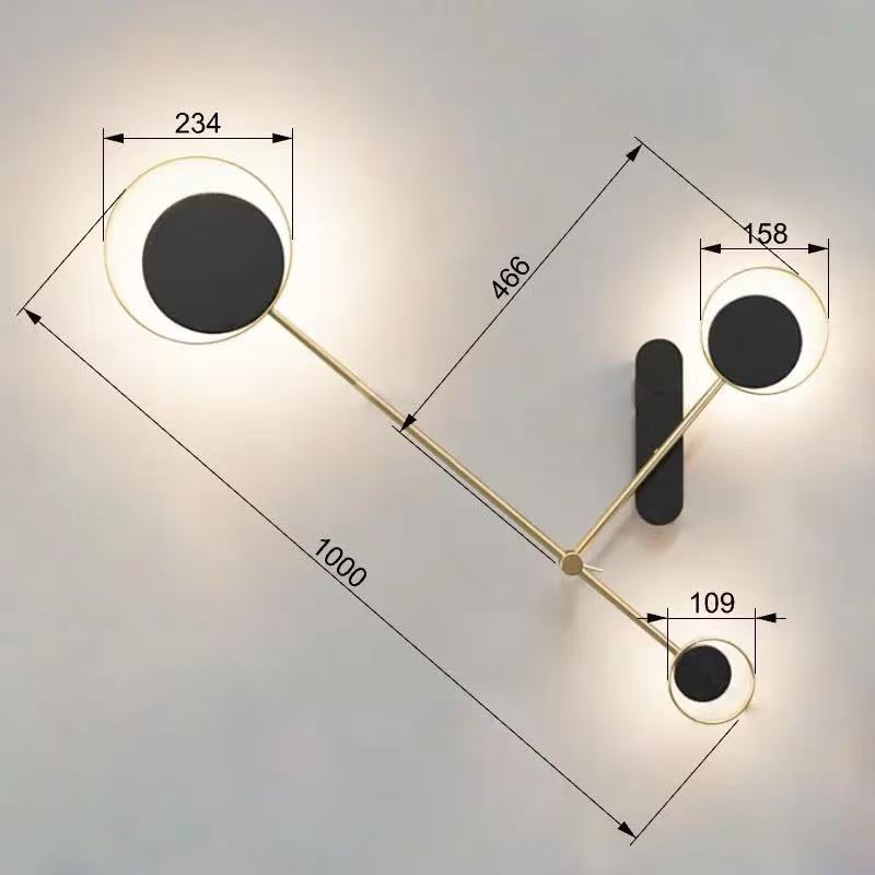 Rotating wall lamp