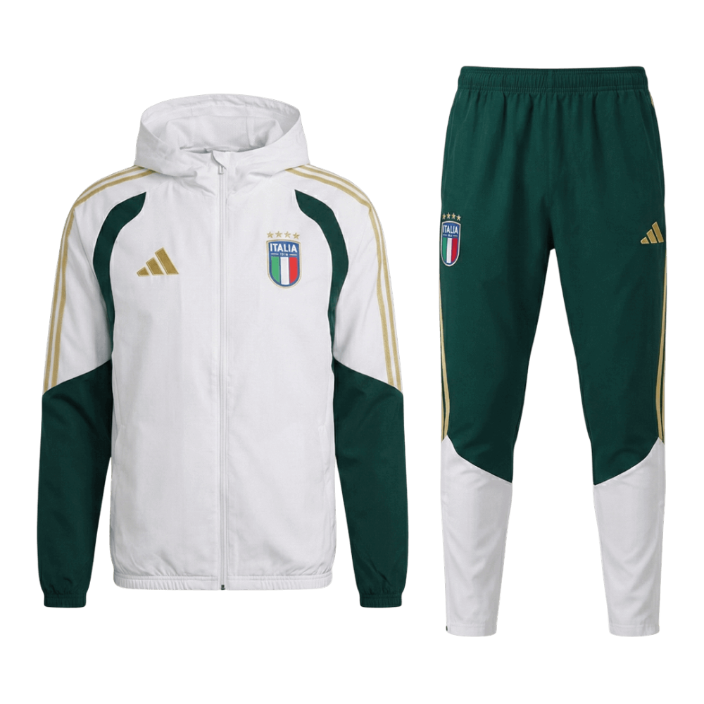 Italy Hoodie Tracksuit 2026 White