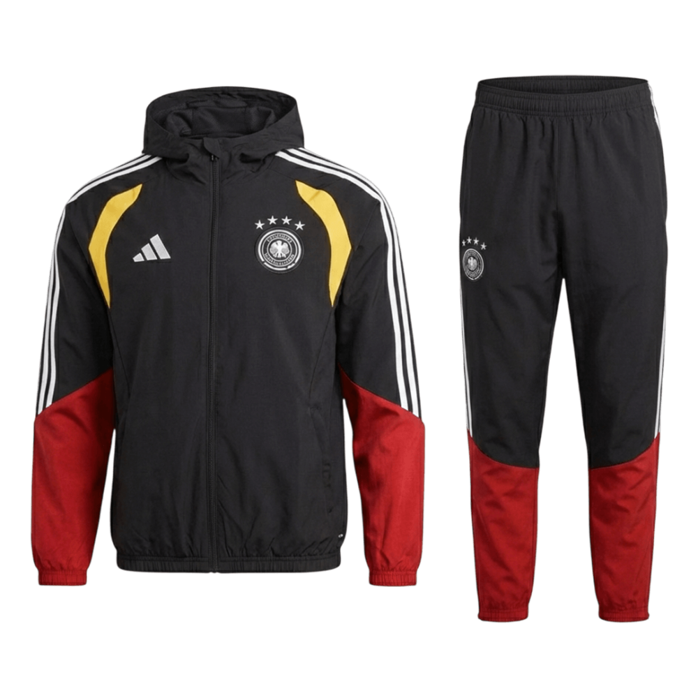 Germany Hoodie Tracksuit 2026 Red&Black