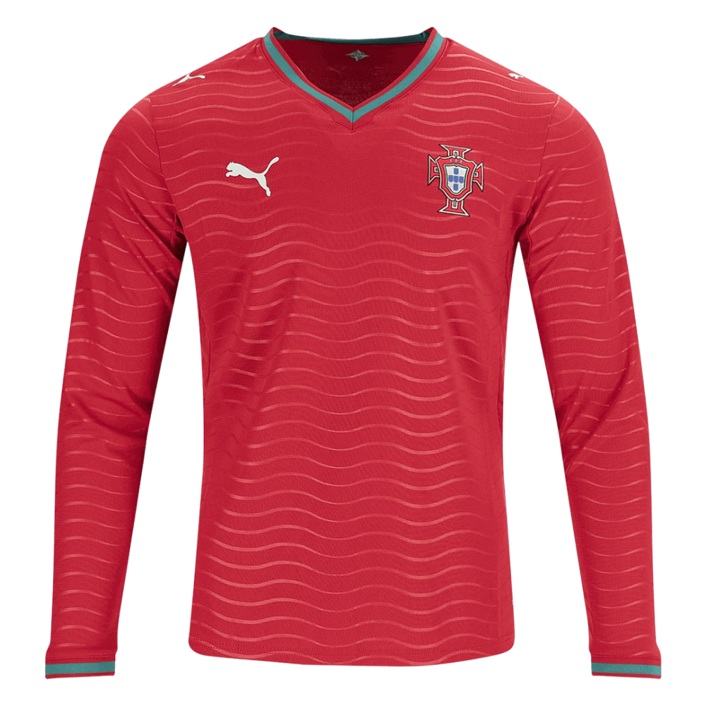 Portugal Home Long Sleeve Player Version Jersey World Cup 2026