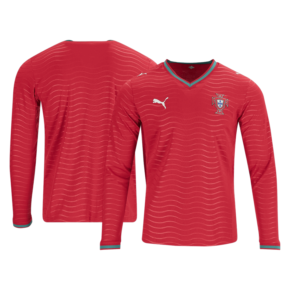 Portugal Home Long Sleeve Player Version Jersey World Cup 2026