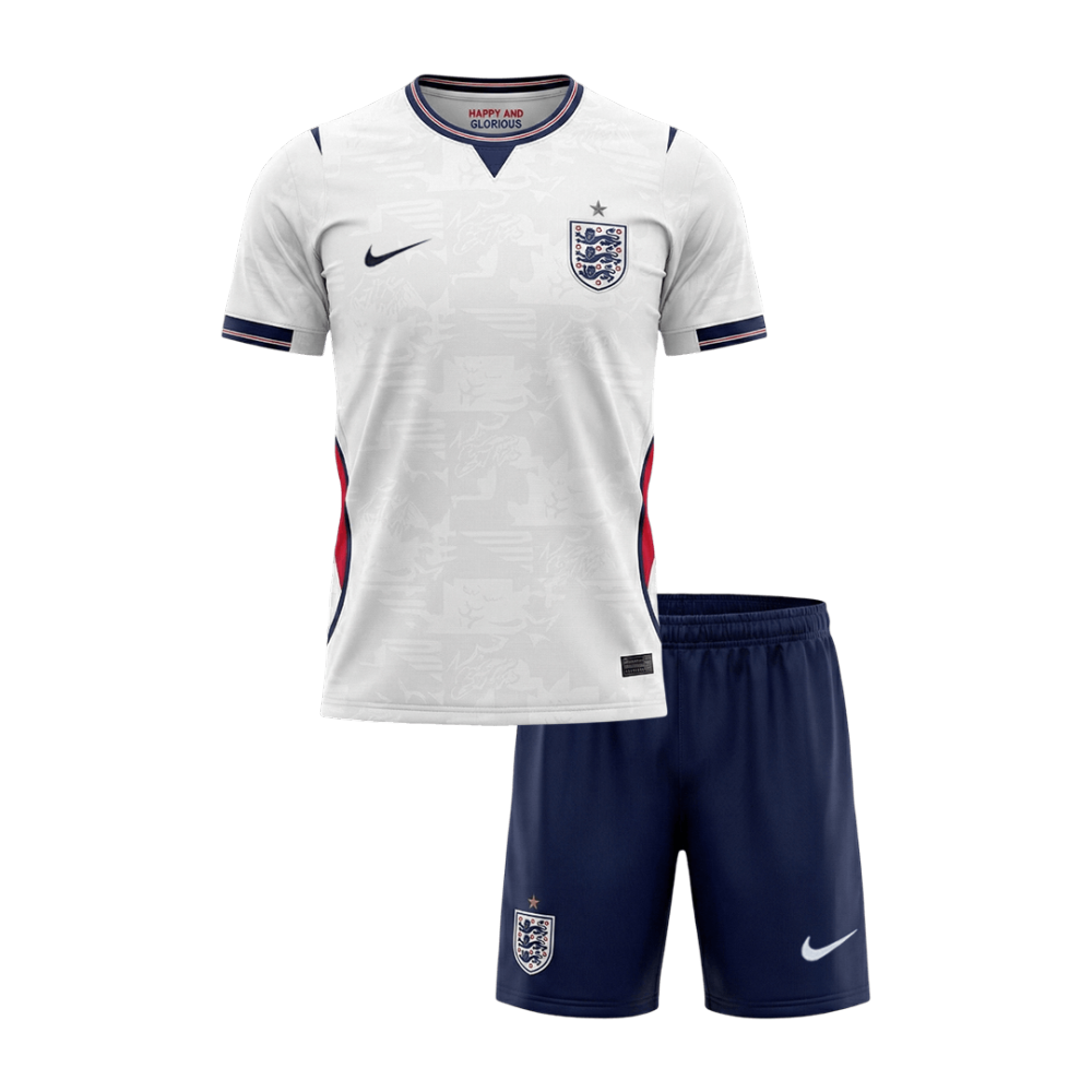 England Home World Cup Kids Soccer Jerseys Kit 2026