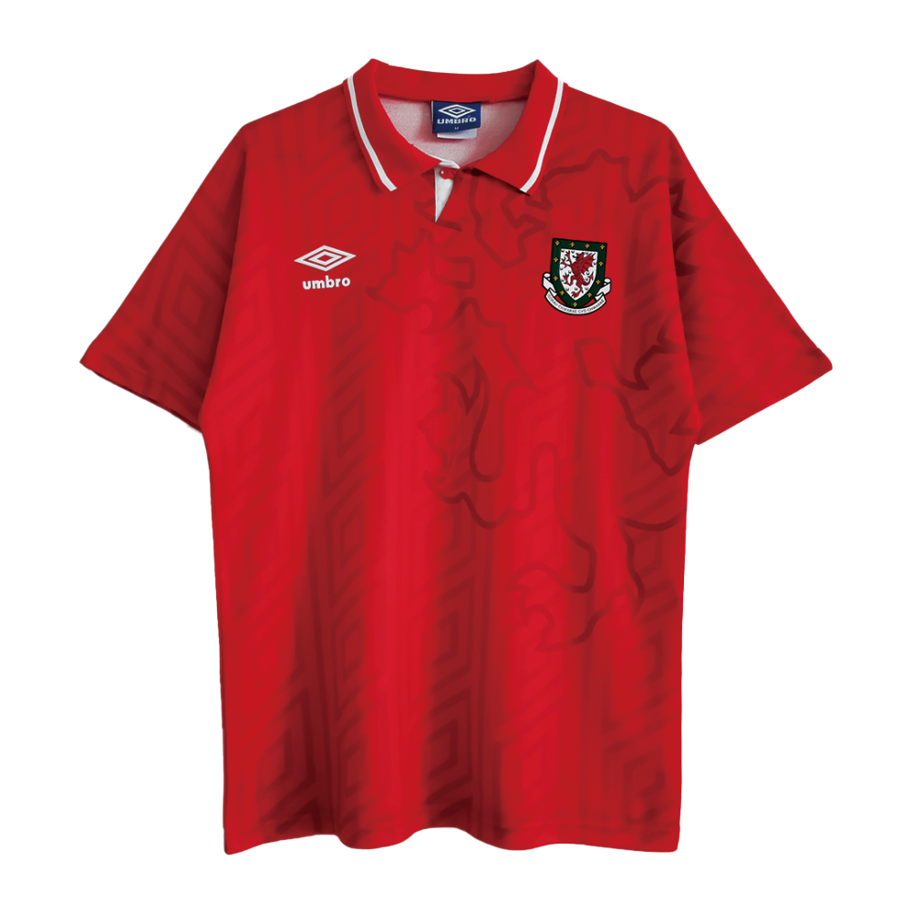 Retro Soccer Jersey Wales Home 1992/94